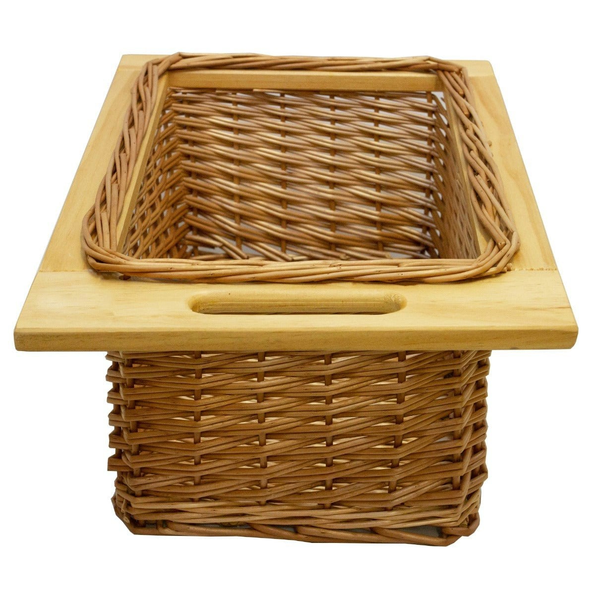 Rackhams Pull Out Wicker Kitchen Baskets 400Mm