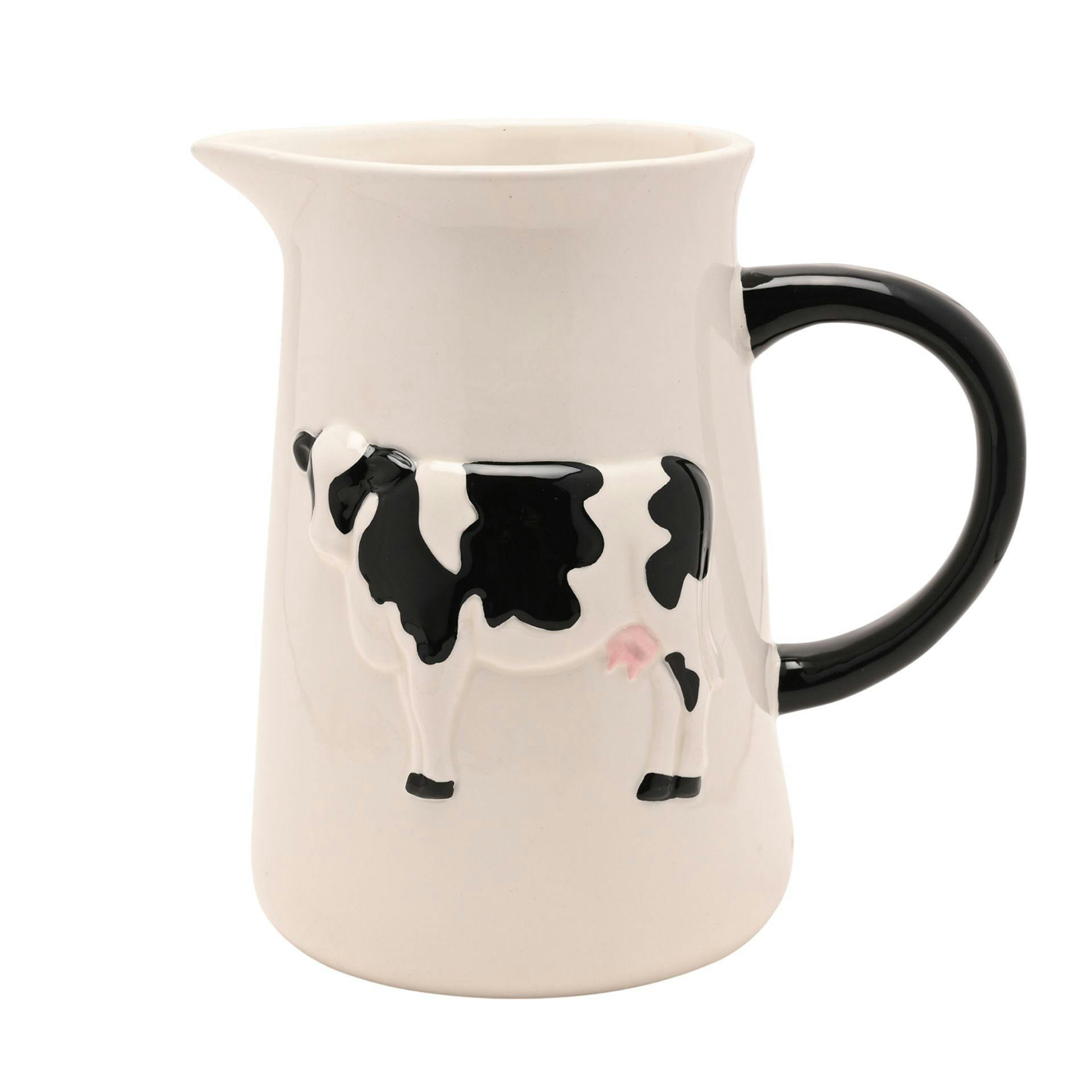 Rackhams Cream/Black/White Cow Jug