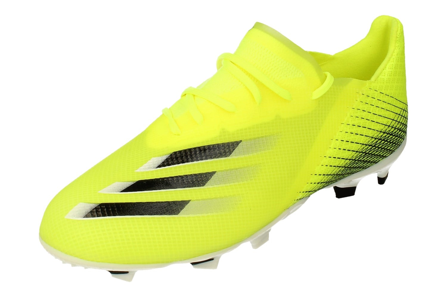 Adidas Yellow/Black/White X Ghosted.1 Fg Junior Football Boots Fw6955 - Uk 5 | Us 5.5 | Eu 38