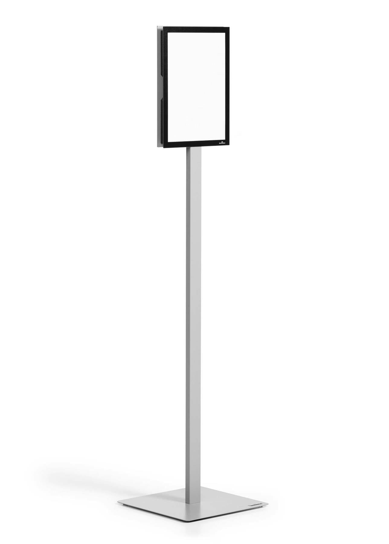Rackhams Info Stand Basic Aluminium Display Panel Info Floor Sign A4 | 1.3M