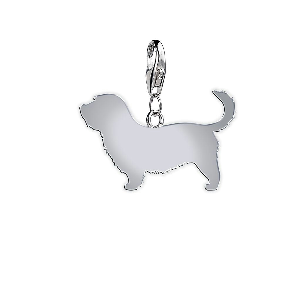 Mylee London Silver Glen Of Imaal Terrier Silhouette Charm - Clip On Charm - No