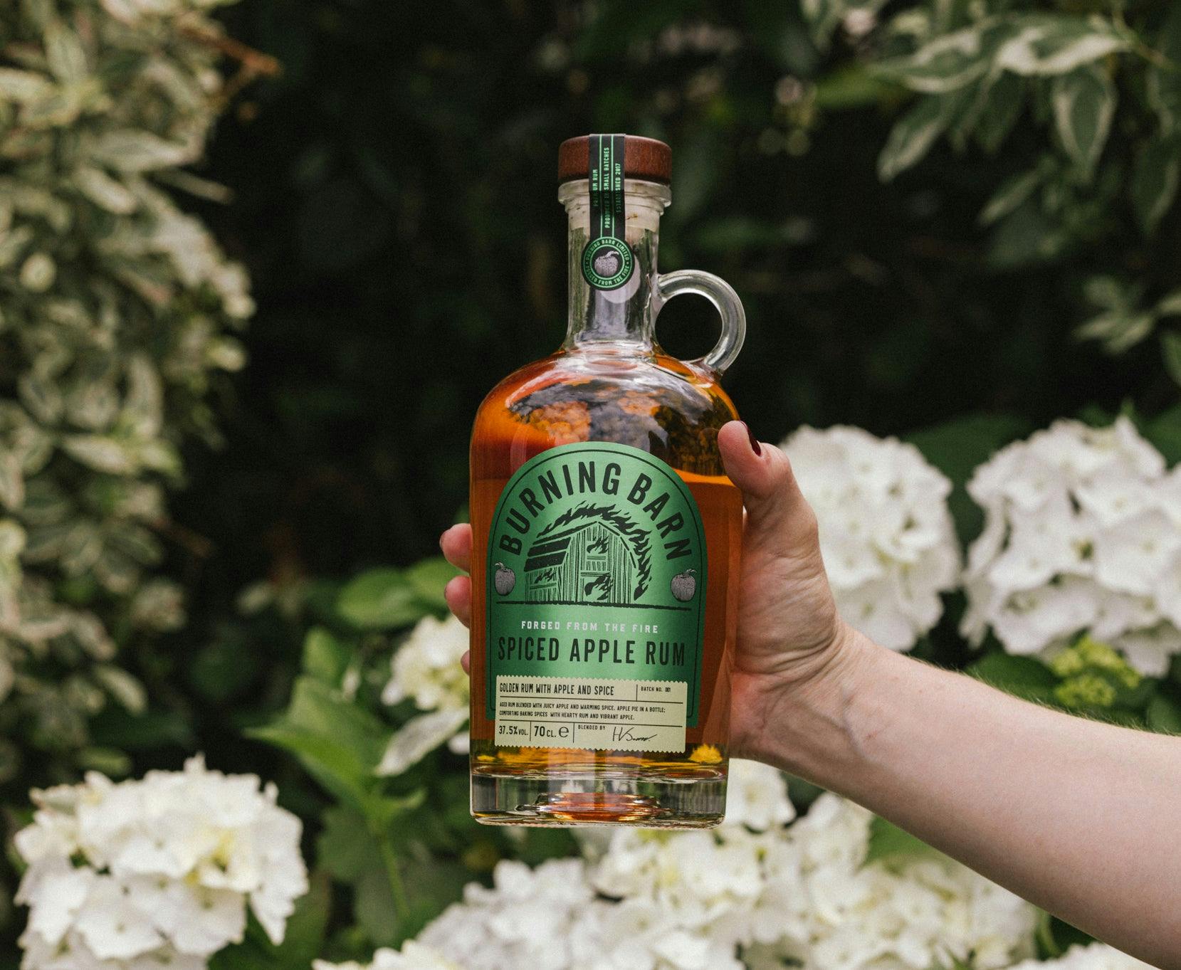 Burning Barn Spiced Apple Rum 70cl Blend with Nutmeg Ginger and Cinnamon - Image 2