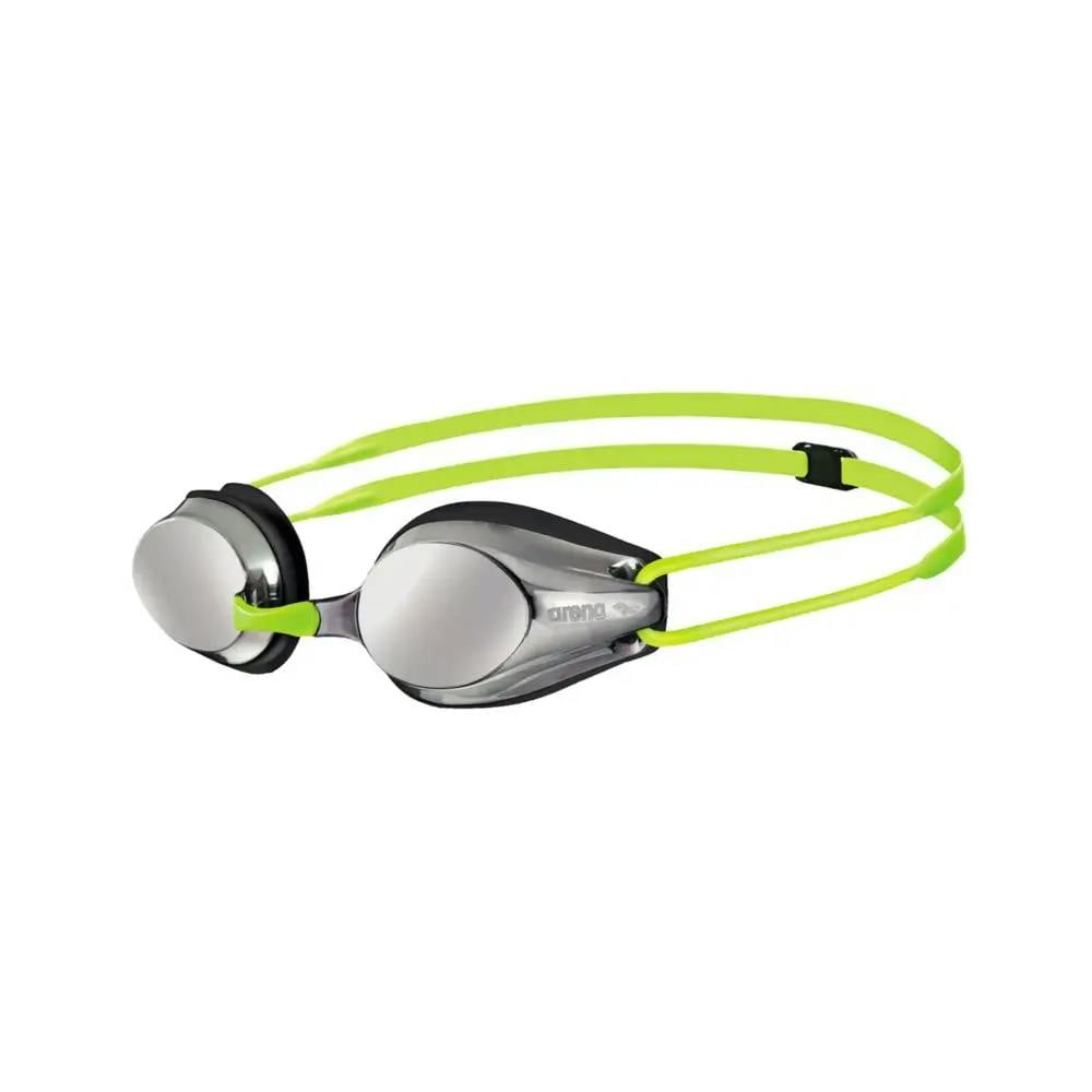 Arena Silver/Black/Yellow Tracks Junior Mirror Goggle