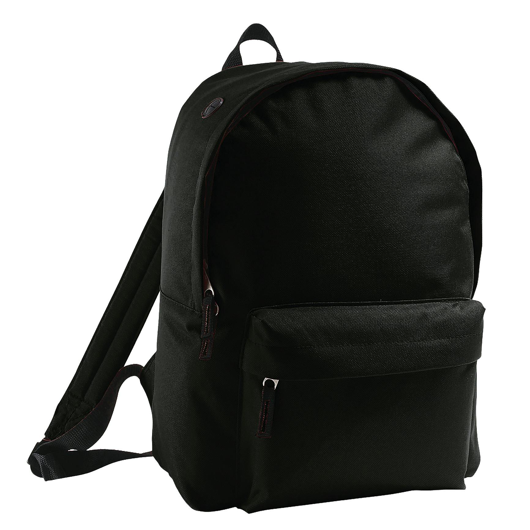 SOLS Unisex Rider Backpack / Rucksack Bag (Black) - One Size - Image 4