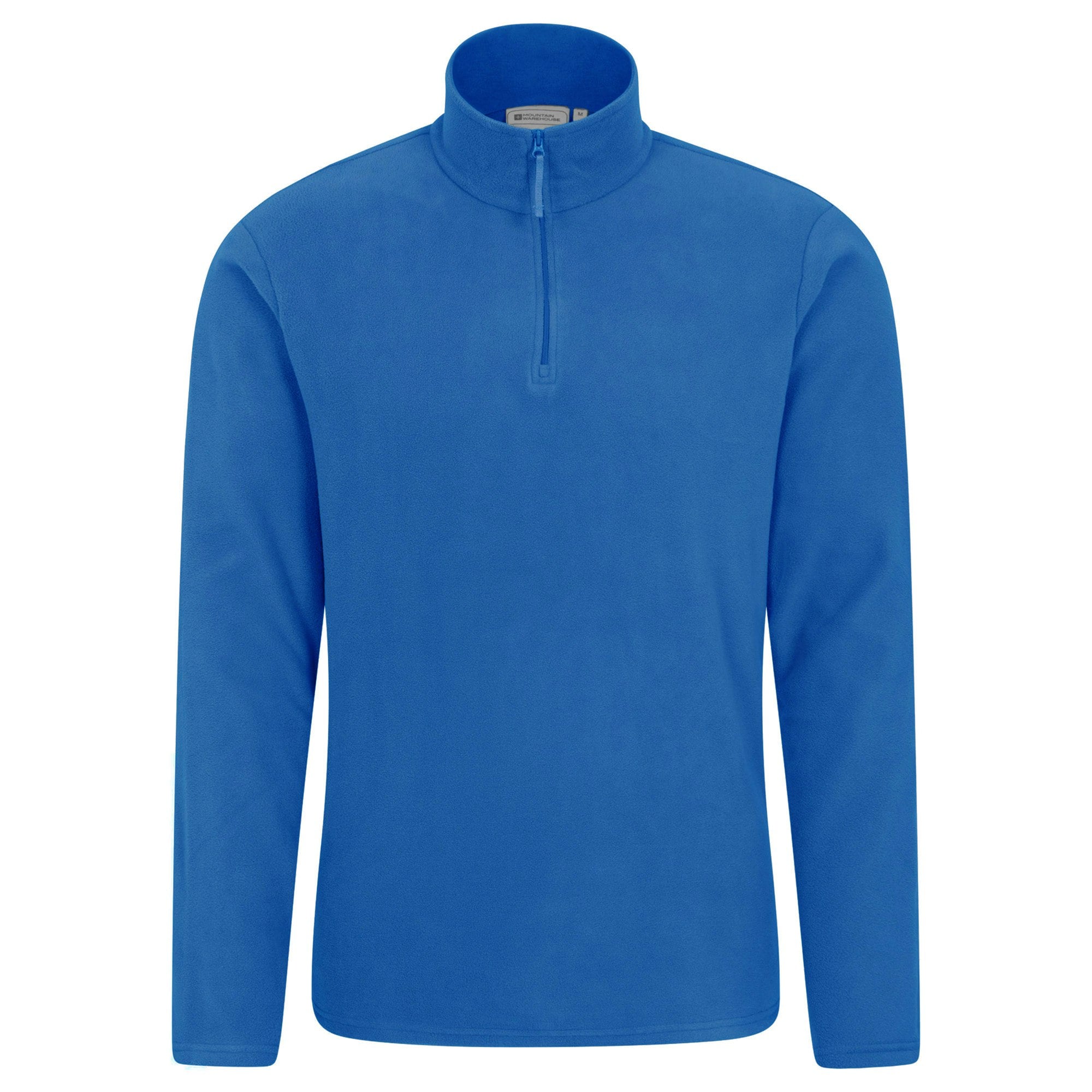 Mountain Warehouse Men's Blue Camber Ii Half Zip Fleece Top - L - 100% Polyester