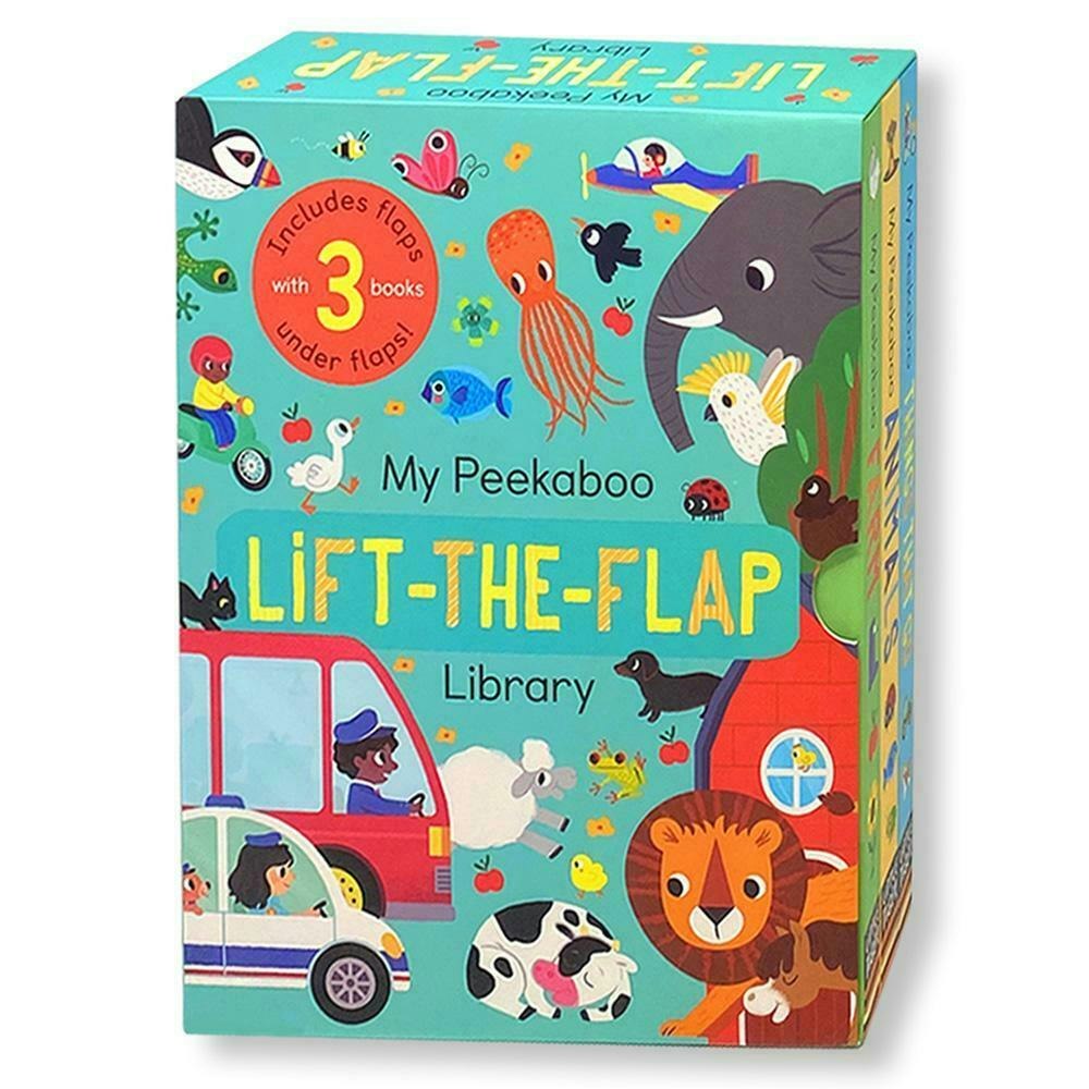 Little Tiger My Peekaboo Lift The Flap Library 3 Books Collection Box Set (Things That Go, Animals & Farm)