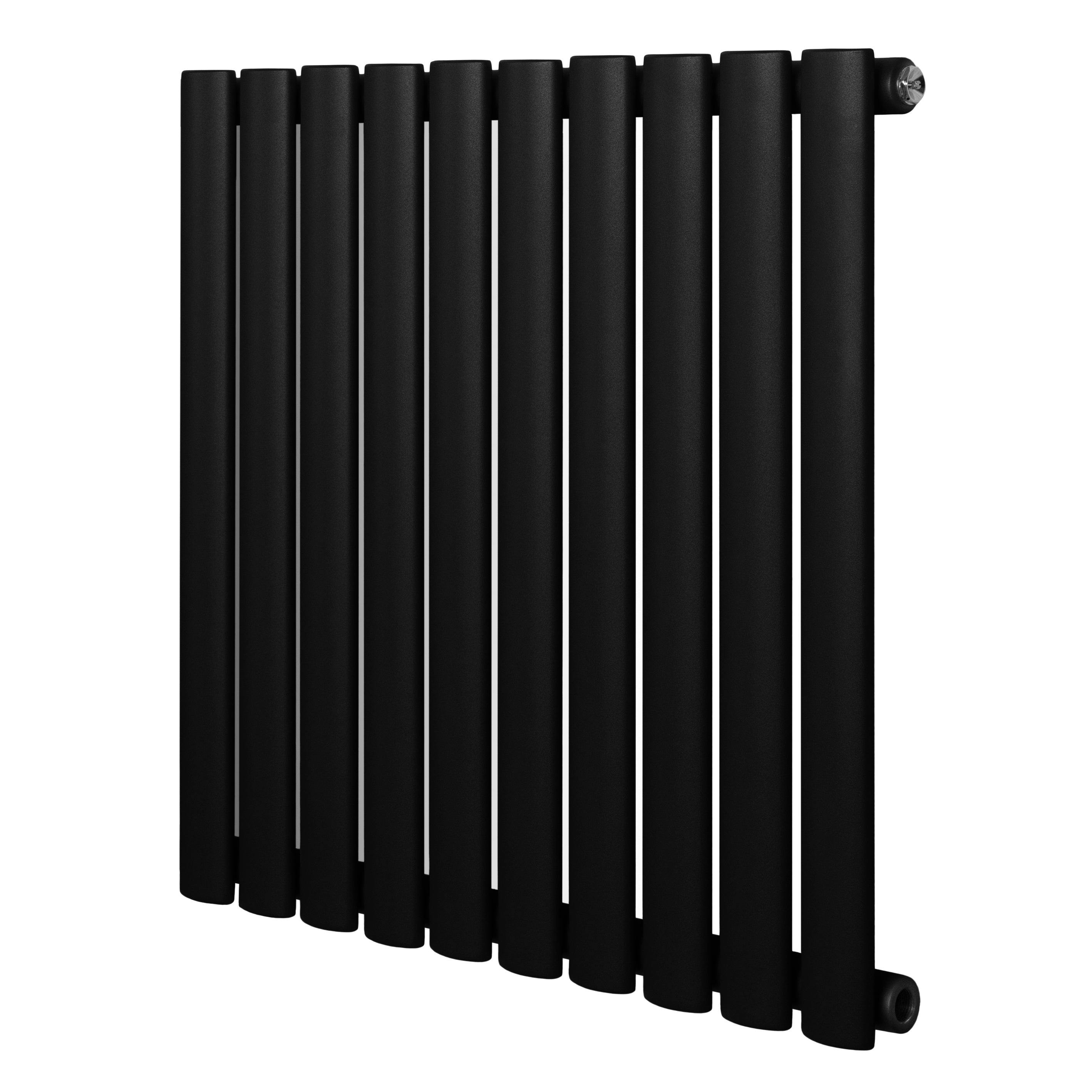 B&Q -  Oval Single Column Radiator 600mm X 600mm Modern Designer Single Panel - Image 3