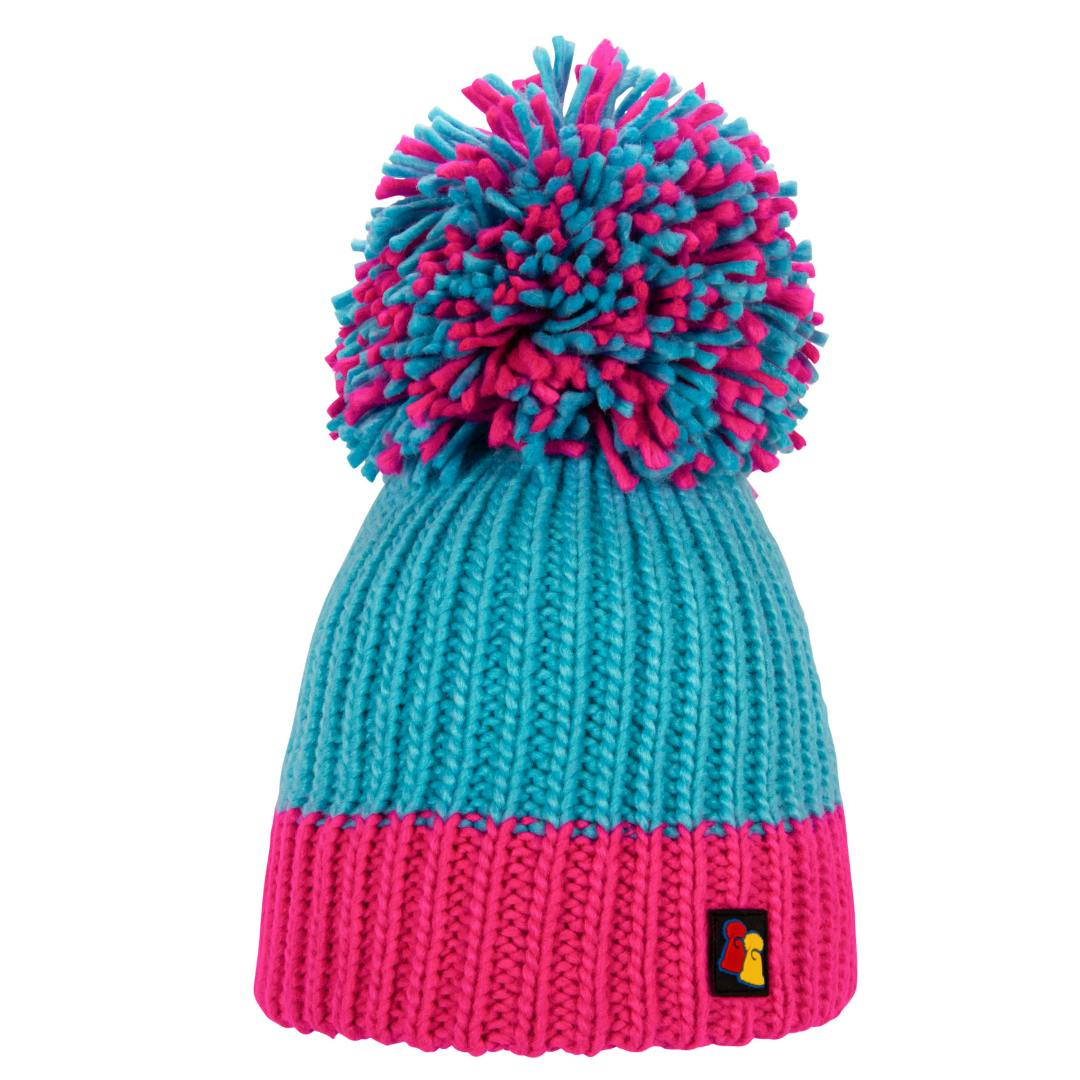Big Bobble Hats Unisex Blue/Pink Neon Blink