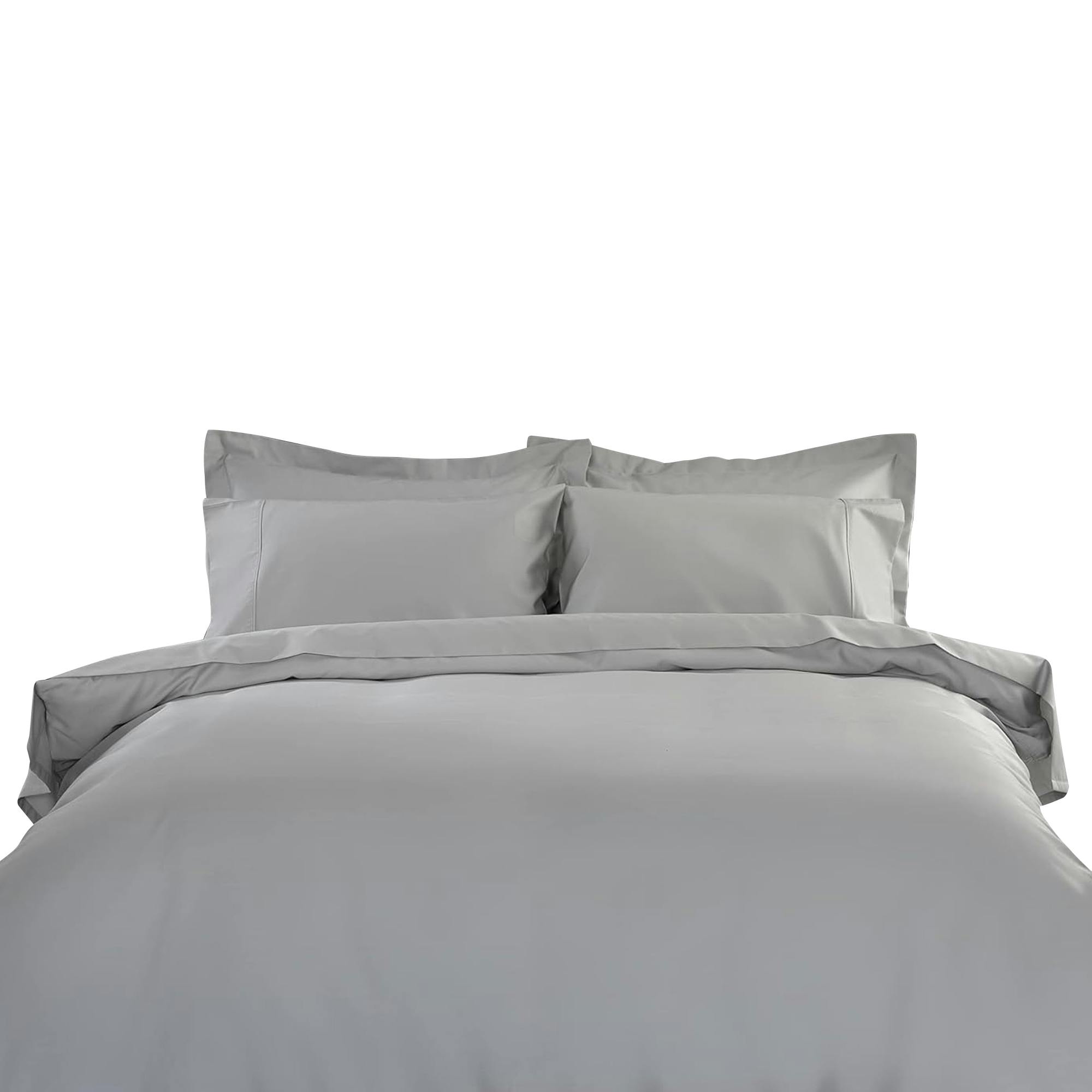 Belledorm Bamboo Fitted Sheet - Platinum - Platinum - King - 70% Bamboo/30% Cotton