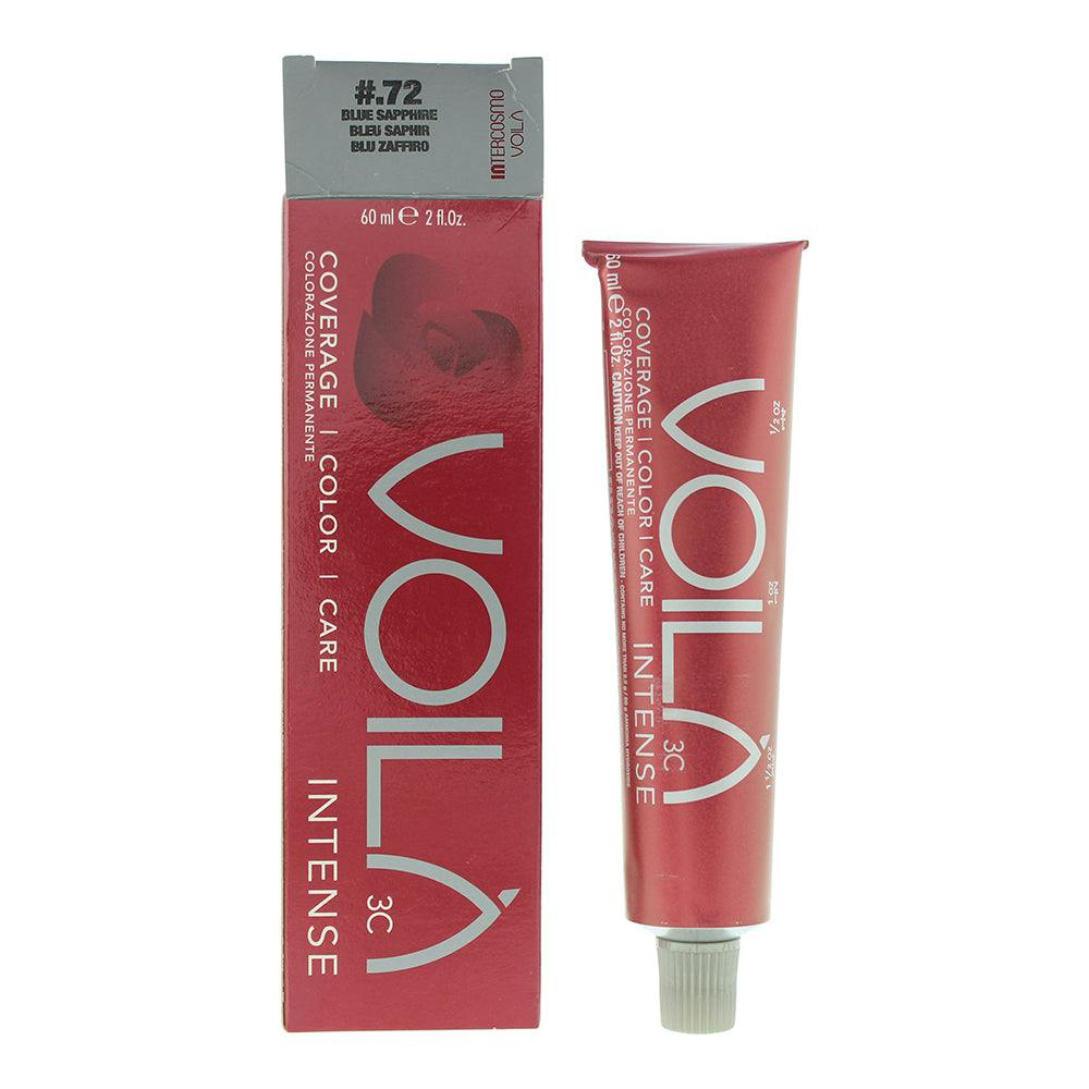 Intercosmo Voila 3C Intense Hair Colour #.72 Blue Sapphire - Image 4