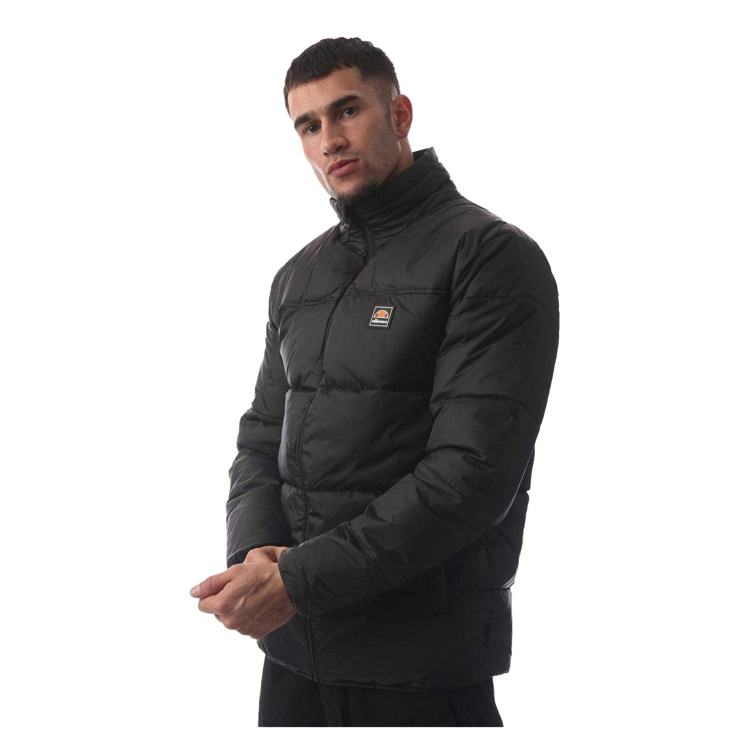 Ellesse Men's Black Puffer Jacket - Xxl - 100% Polyester