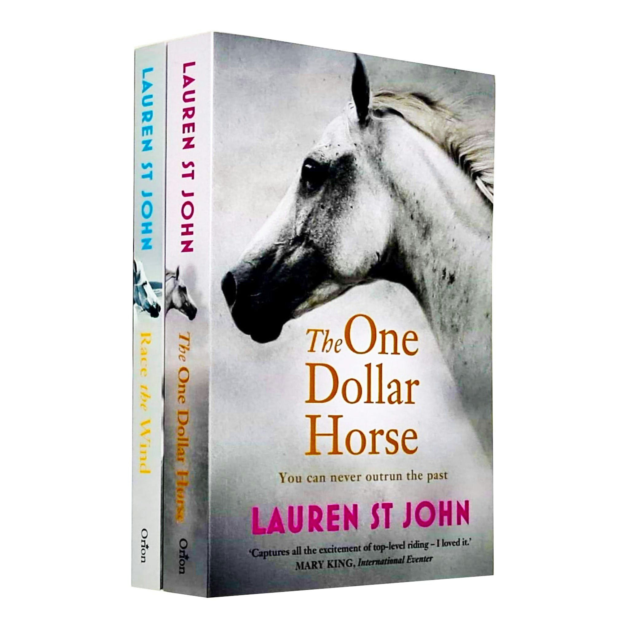 Orion Children's Books Blue One Dollar Horse Series 2 Books Collection Set By Lauren St John The One Dollar Horse, Race The Wind