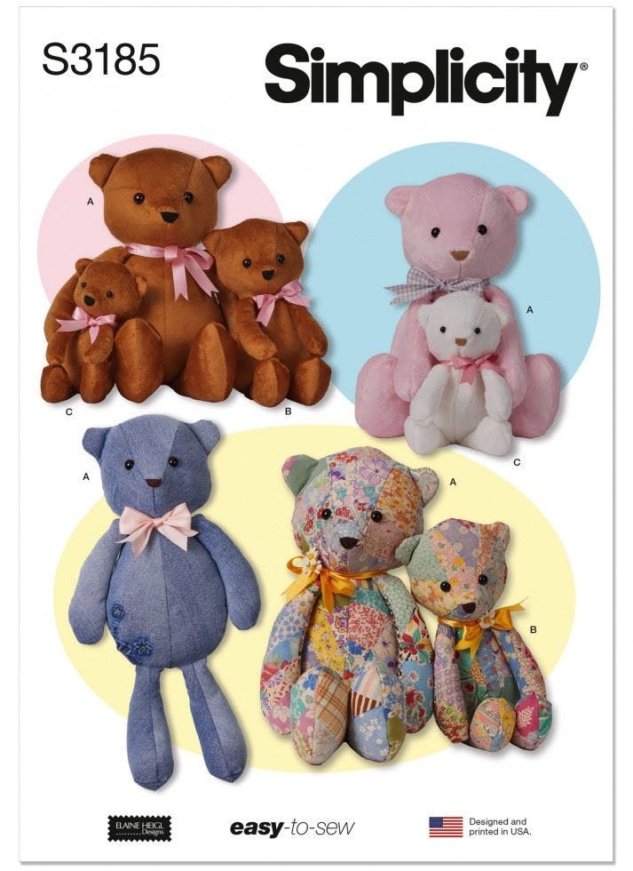 Simplicity Sewing Pattern 3185, Toys Os (One Size) - Easy - Os (One Size)