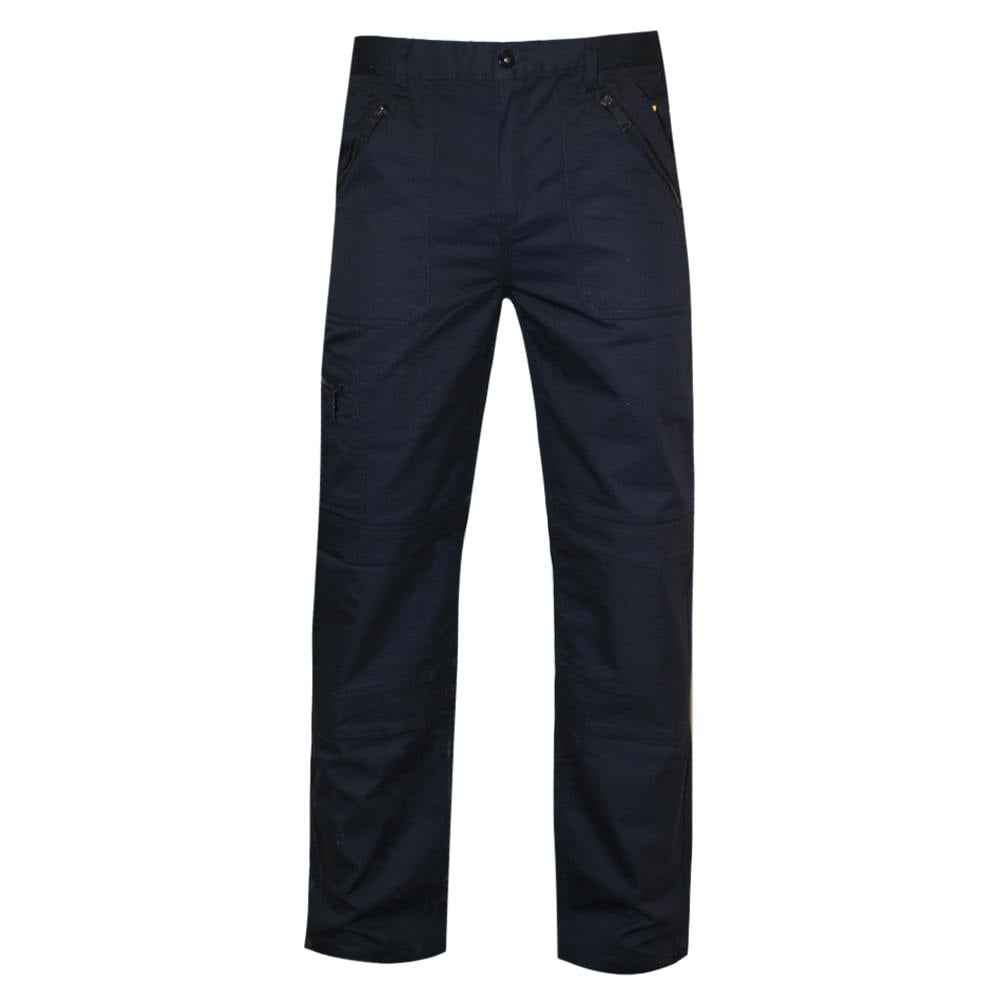Regatta Men's Professional Waterproof Trousers - Navy - 30In - Navy - 65% Polyester/35% Cotton
