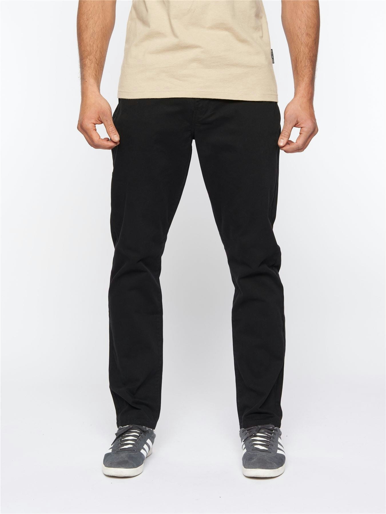 Duck And Cover Men's Black Franztown Chinos - W30 L32