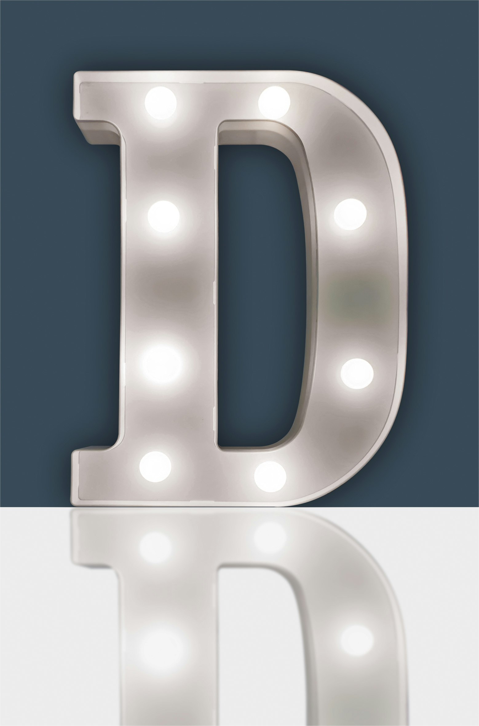 St Helens Light Battery Operated 3D Led Letter D