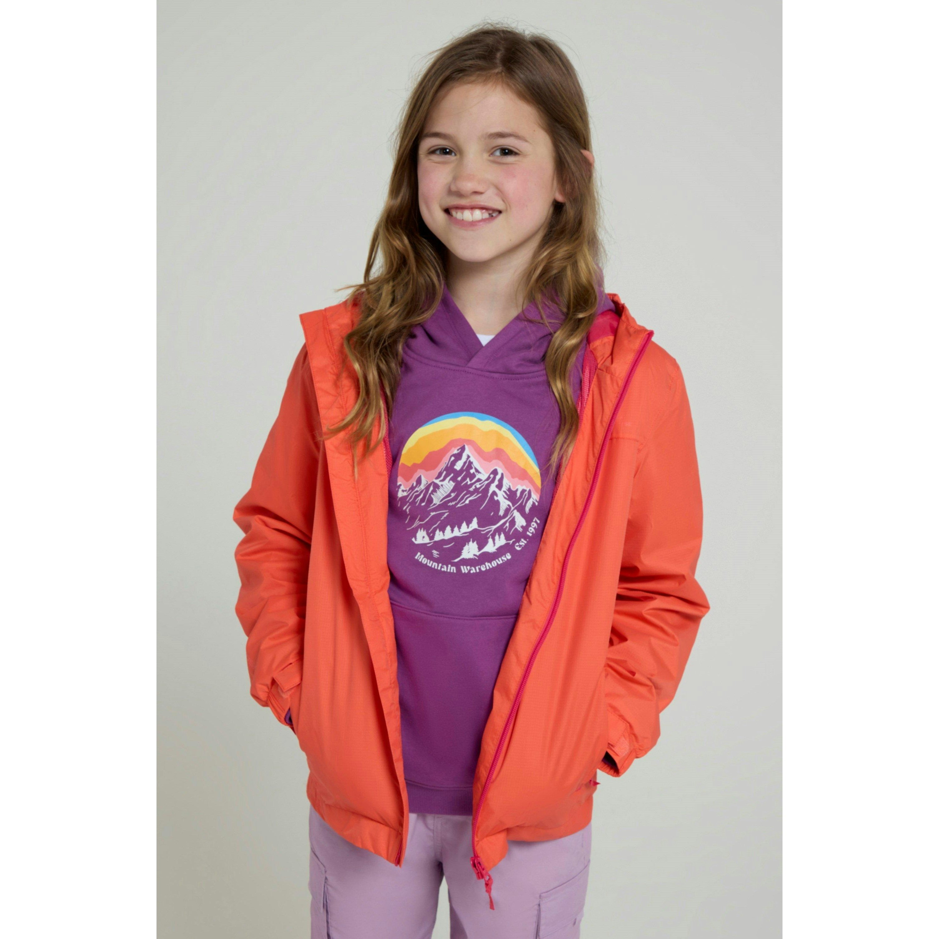 Mountain Warehouse Childrens/Kids Torrent Taped Seam Waterproof Jacket - Candy - Candy - Size 13 Years