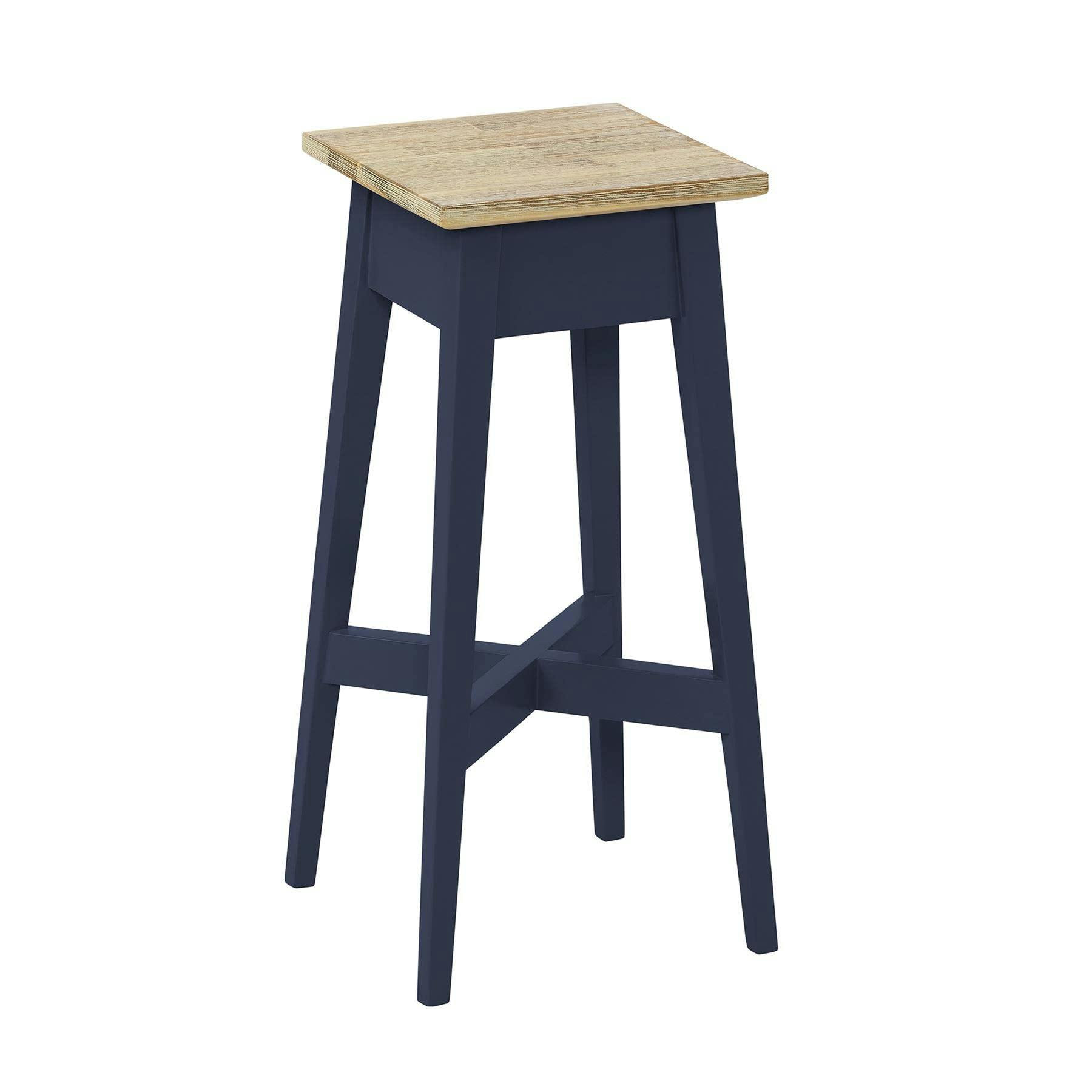 Rackhams Blue Florence Wooden Plant Stand Plant Holder 50Cm Tall Assembled - Navy