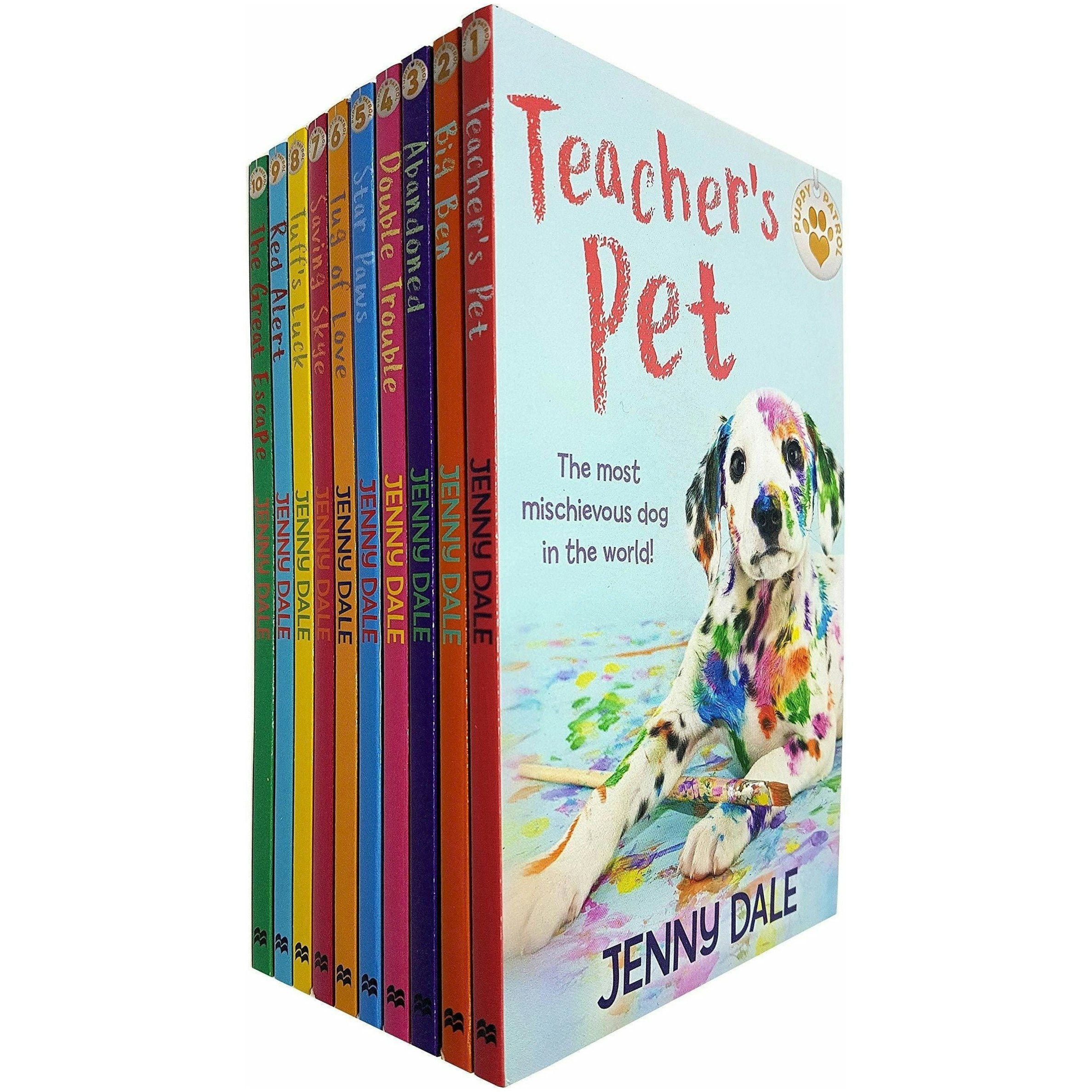 Macmillan Red Jenny Dale 10 Book Set Puppy Patrol Star Paws Alert