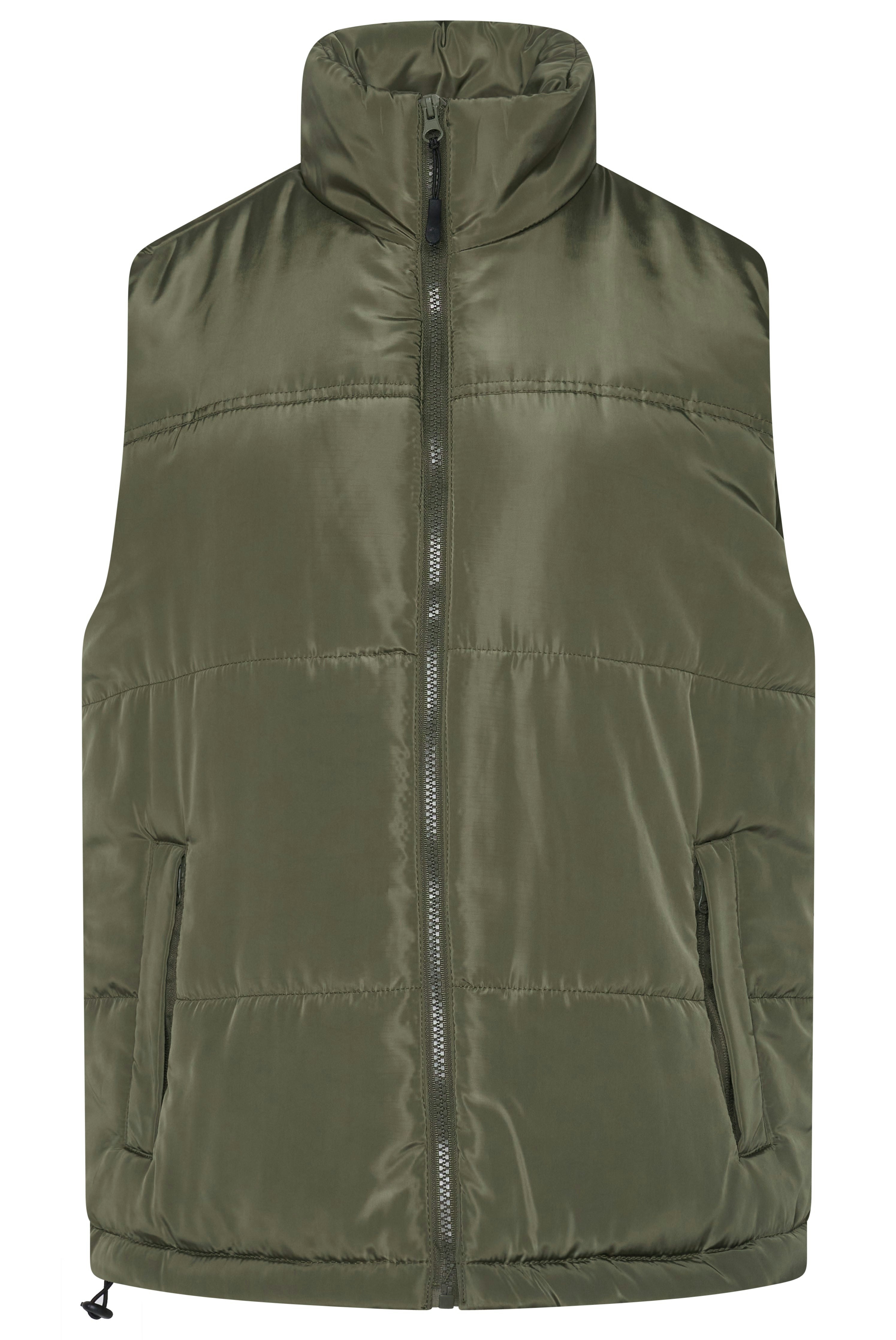 One&Only Unisex Green Quilted Gilet - S