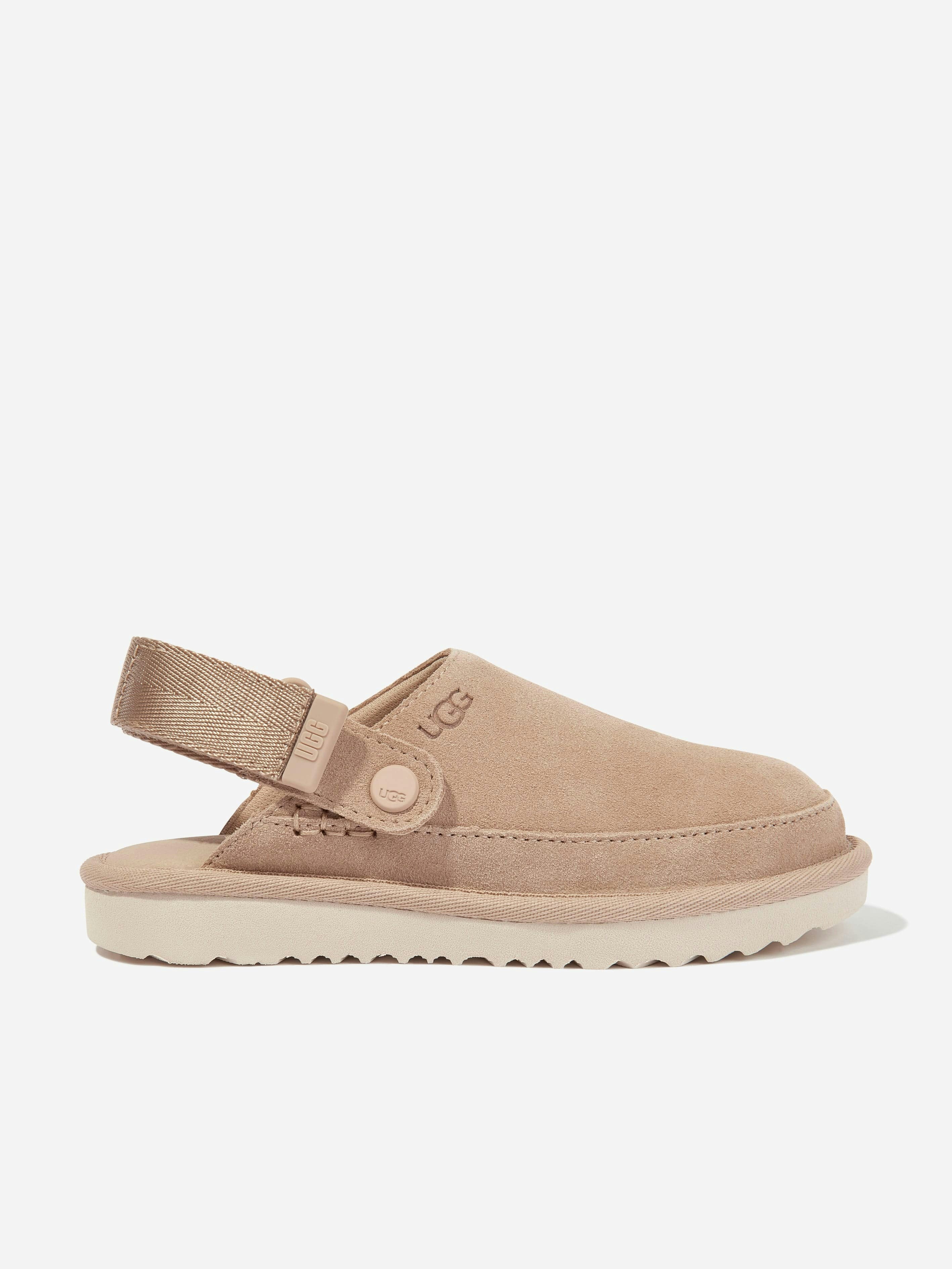 Ugg Beige Kids Goldenstar Clog In - Eu 33.5 Uk 1 Us 2