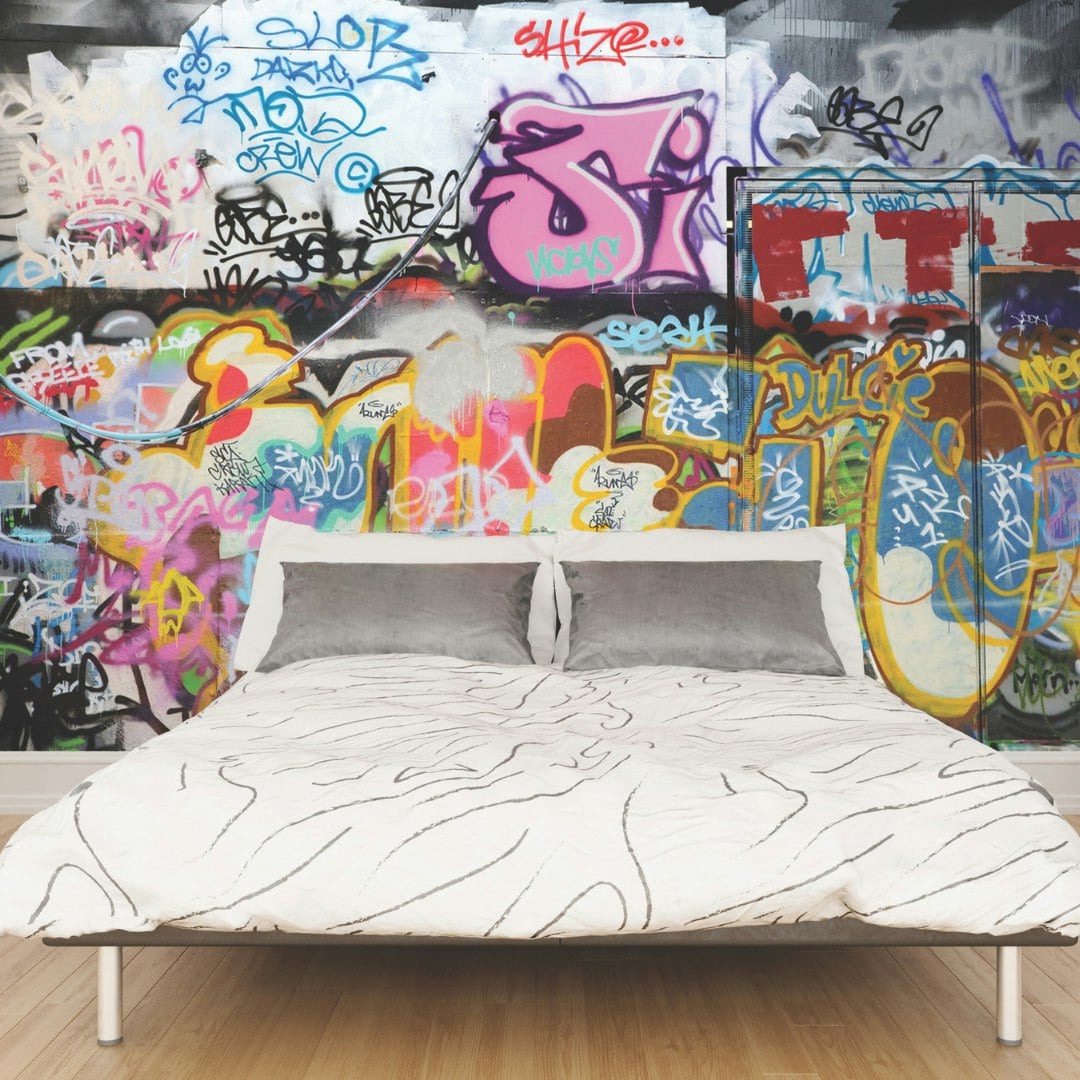 Origin Murals Urban Graffiti Wall Mural - Medium - W300cm X H240cm
