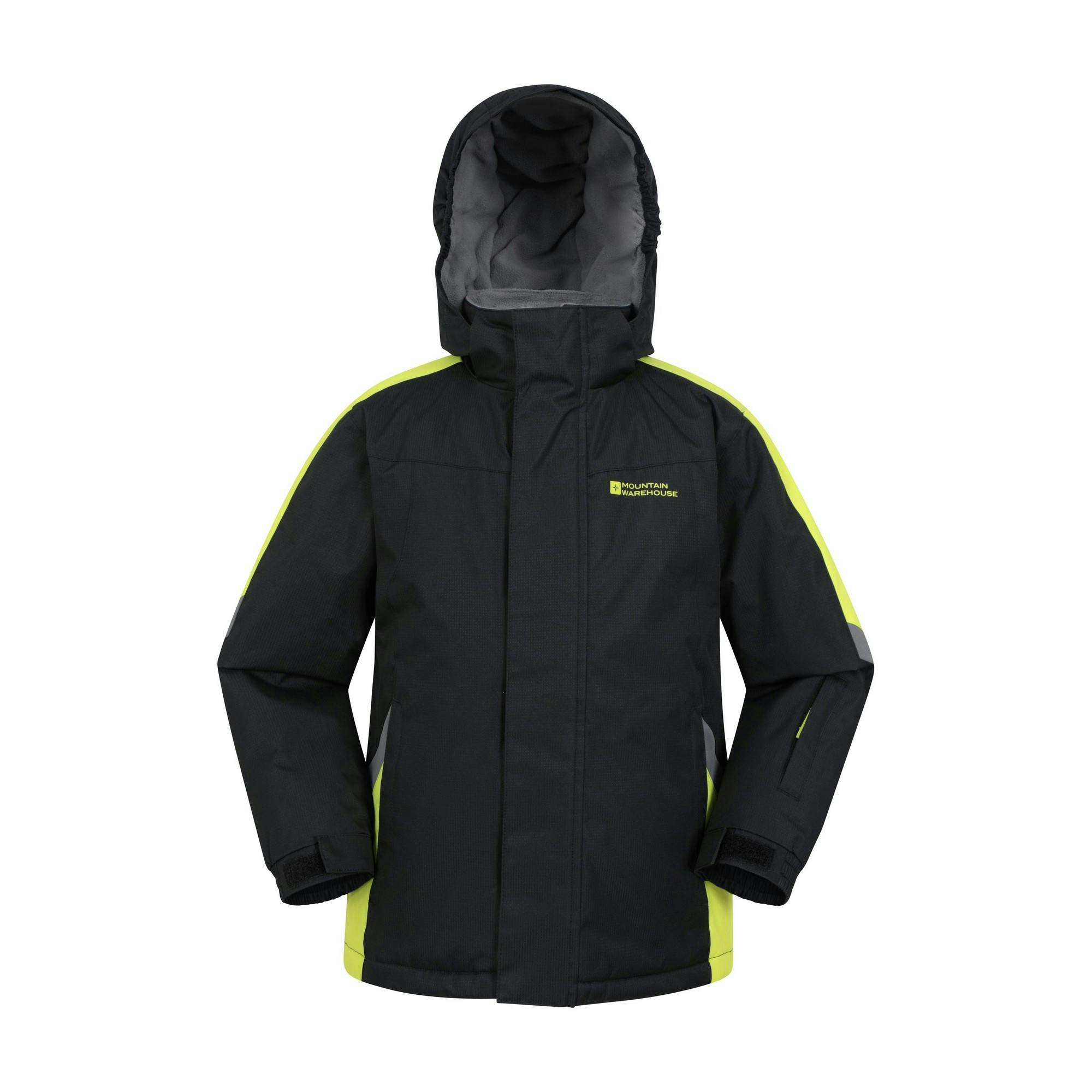 Mountain Warehouse Unisex Kids Black Childrens/Kids Raptor Snow Ski Jacket - Jet - 13 Years - Jet