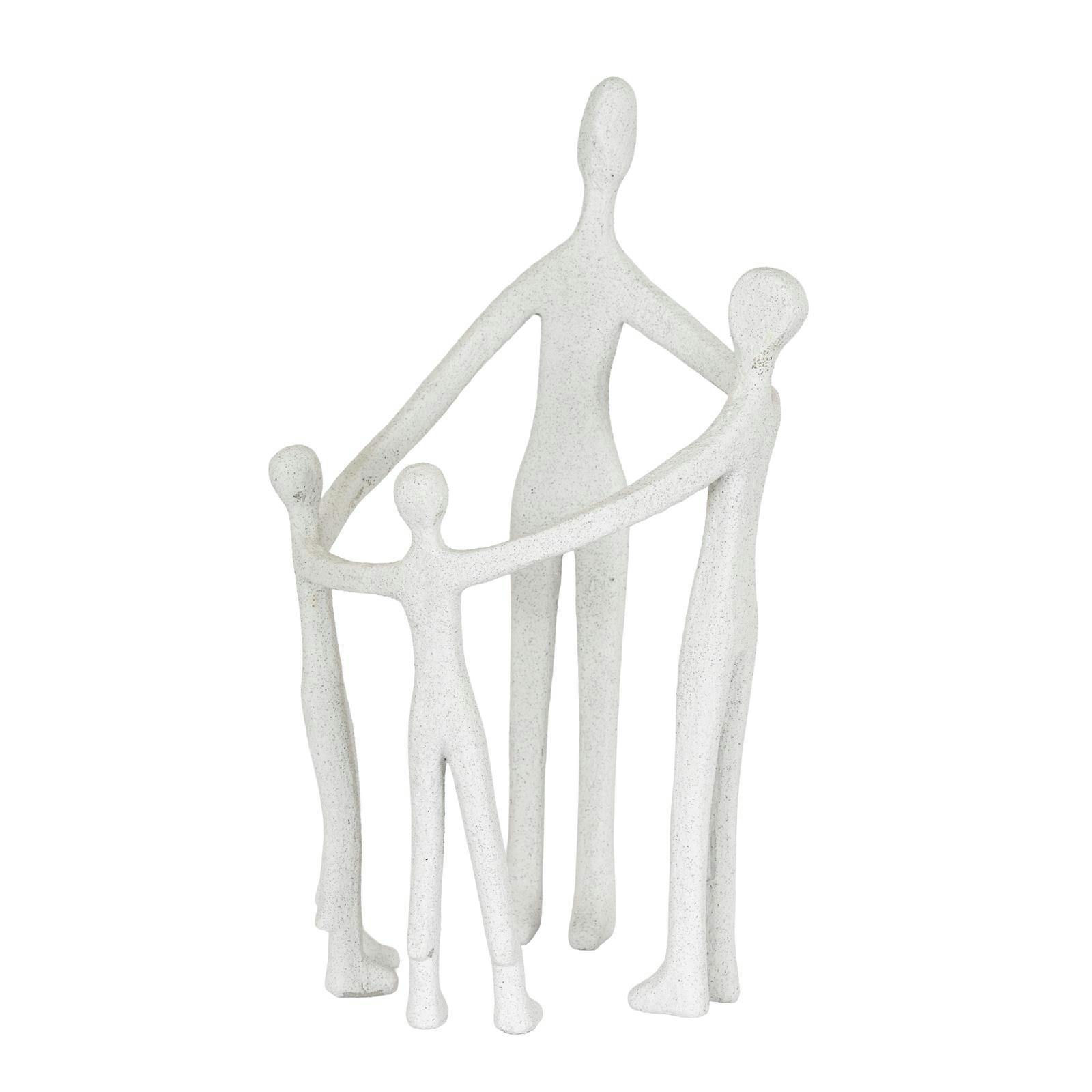 Hill Interiors White Kin Ceramic Family Ornament - 31Cm X 19Cm X 19Cm - 100% Mixed
