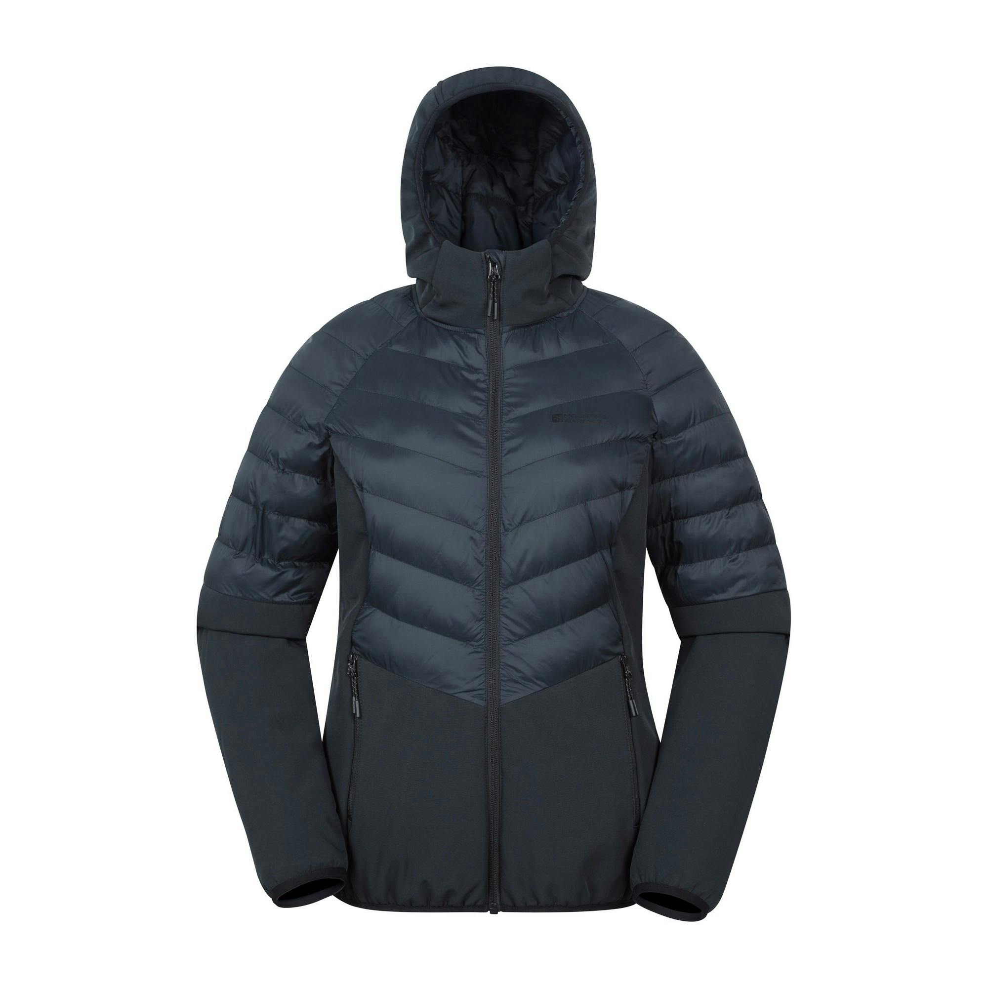 Mountain Warehouse Women's Black / Agile Padded Soft Shell Jacket - 18 Uk - 96% Polyester/4% Elastane