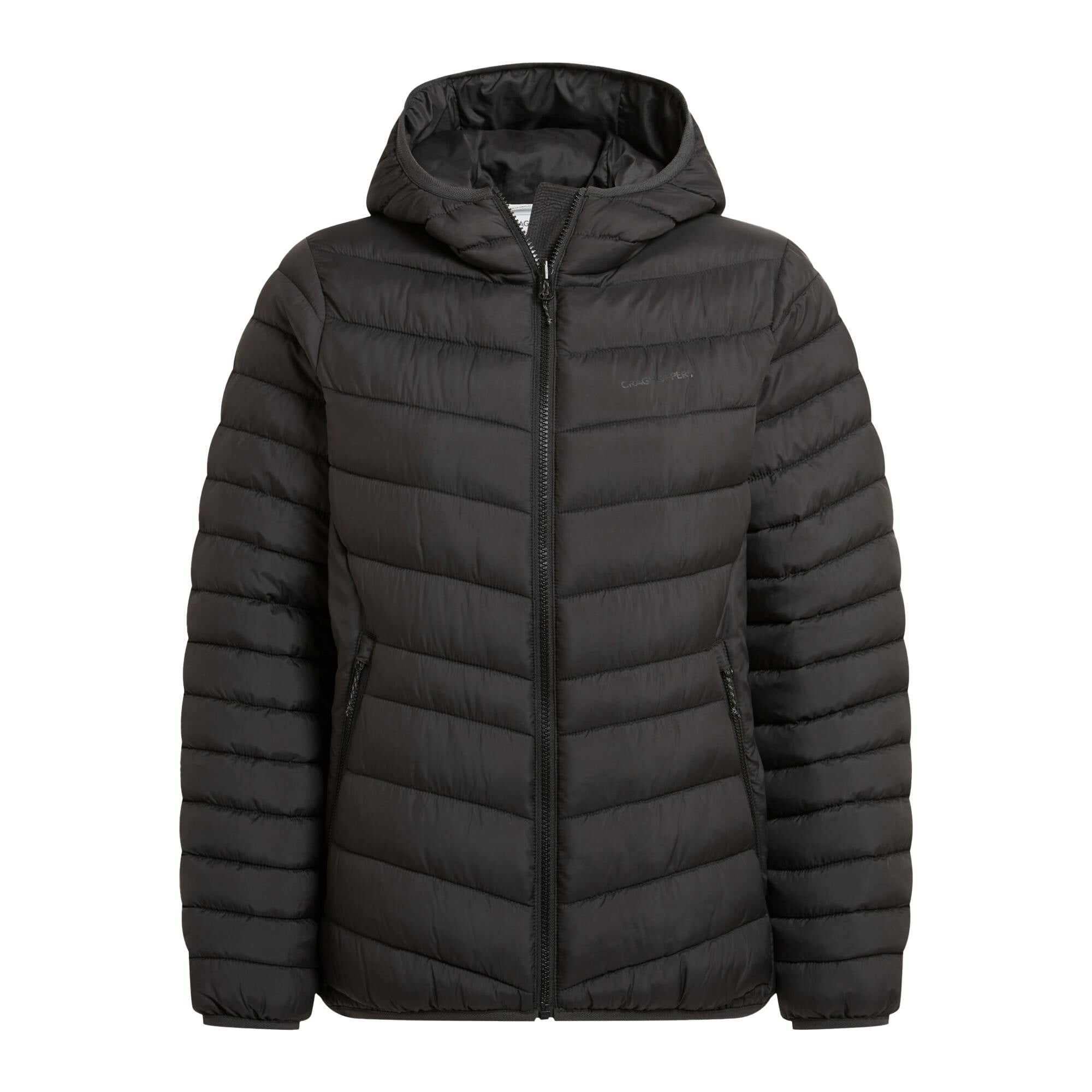Craghoppers Women's Black Compresslite Ix Insulated Hooded Jacket - 20 Uk - 100% Recycled Polyester