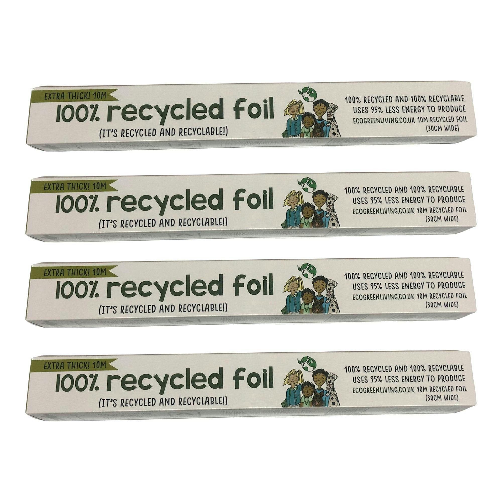 Eco Green Living Green Eco Living Recycled Tin Foil Eco Friendly - 4 Rolls - 30Cm X 10M