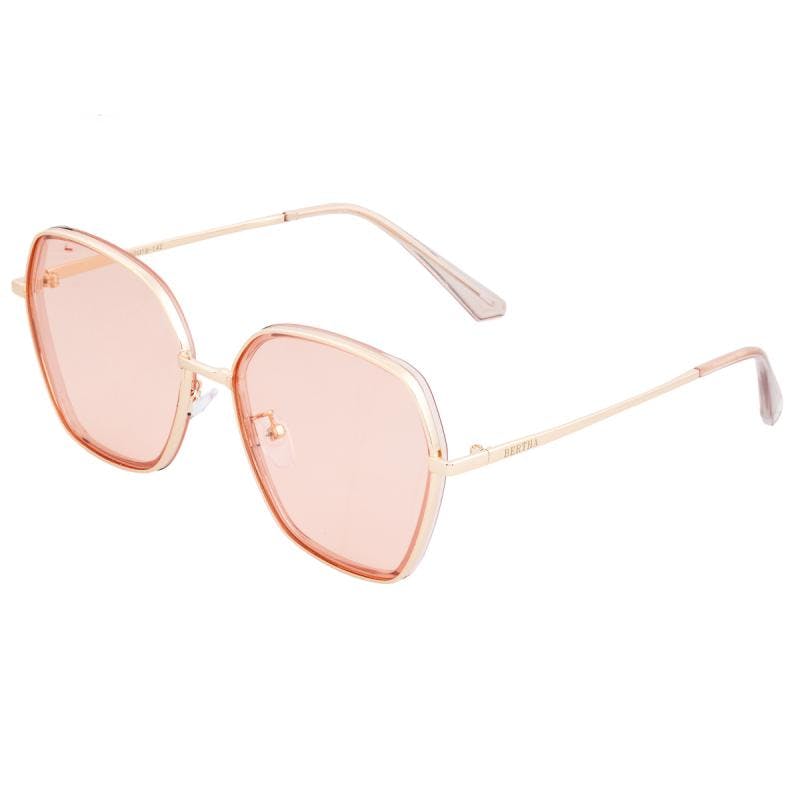 Bertha Gold/Pink Emilia Polarized Sunglasses - Rose