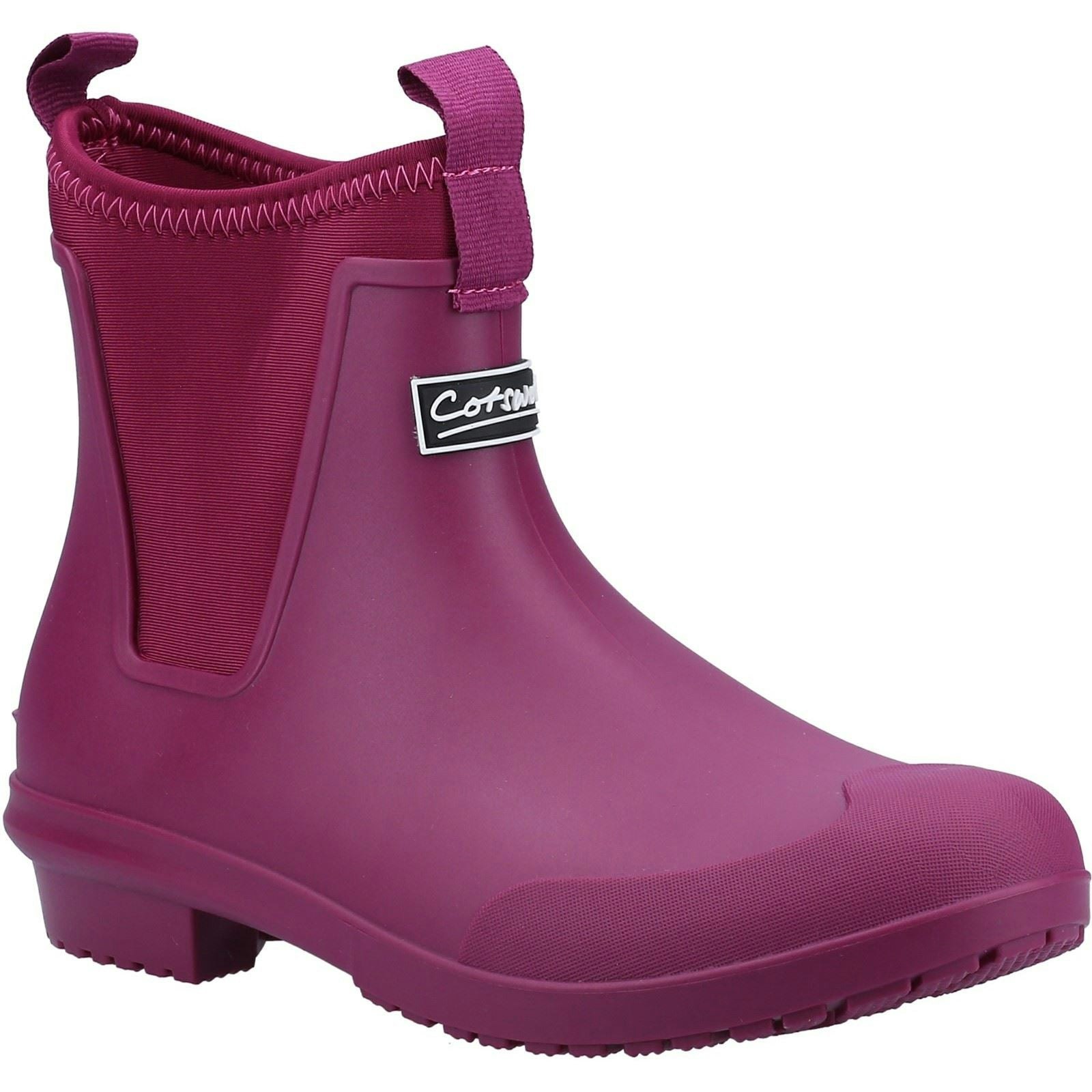 Cotswold Women's Purple Grosvenor Wellington Boots In Berry - Size 5