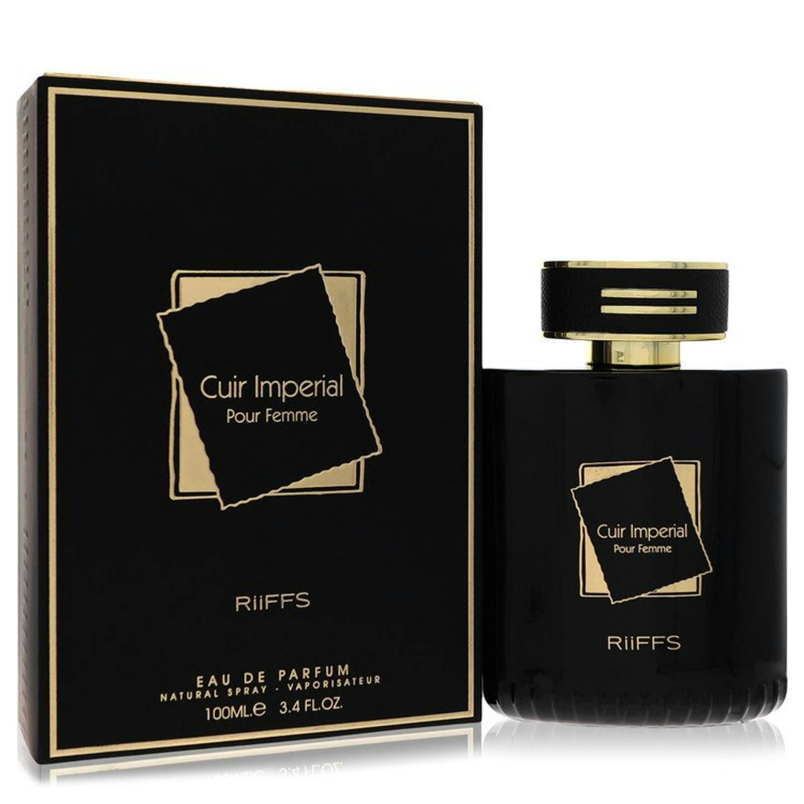 Riiffs Women's Black/Gold Cuir Imperial Eau De Parfum 100 Ml - 100 Ml