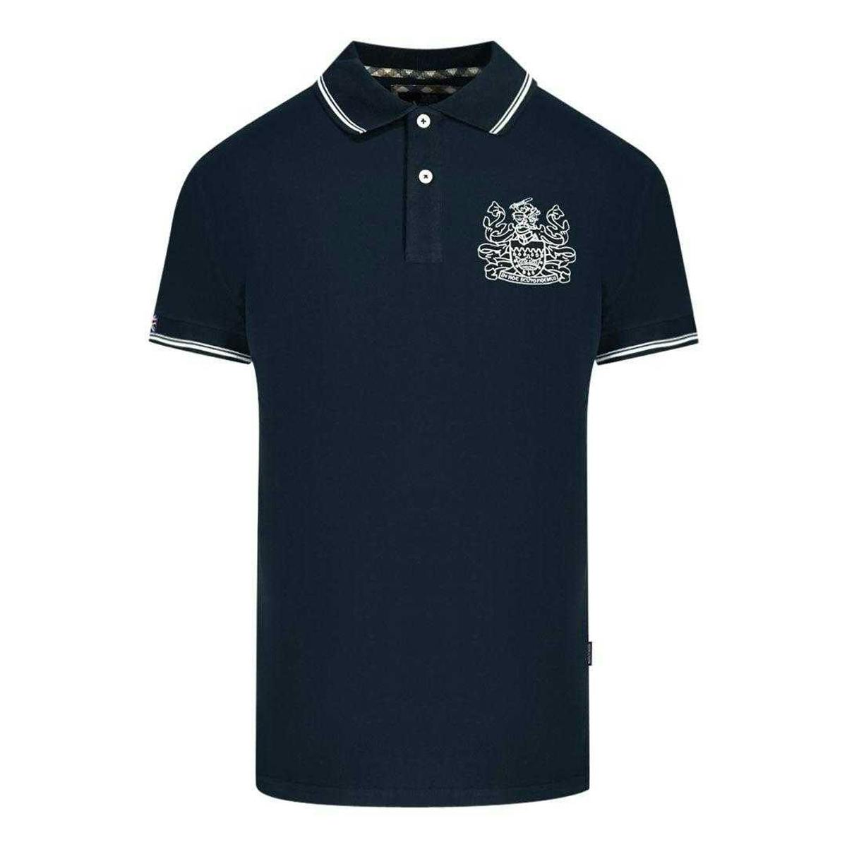 Aquascutum Unisex Adult Aldis Tipped Polo Shirt - Navy - S - Navy