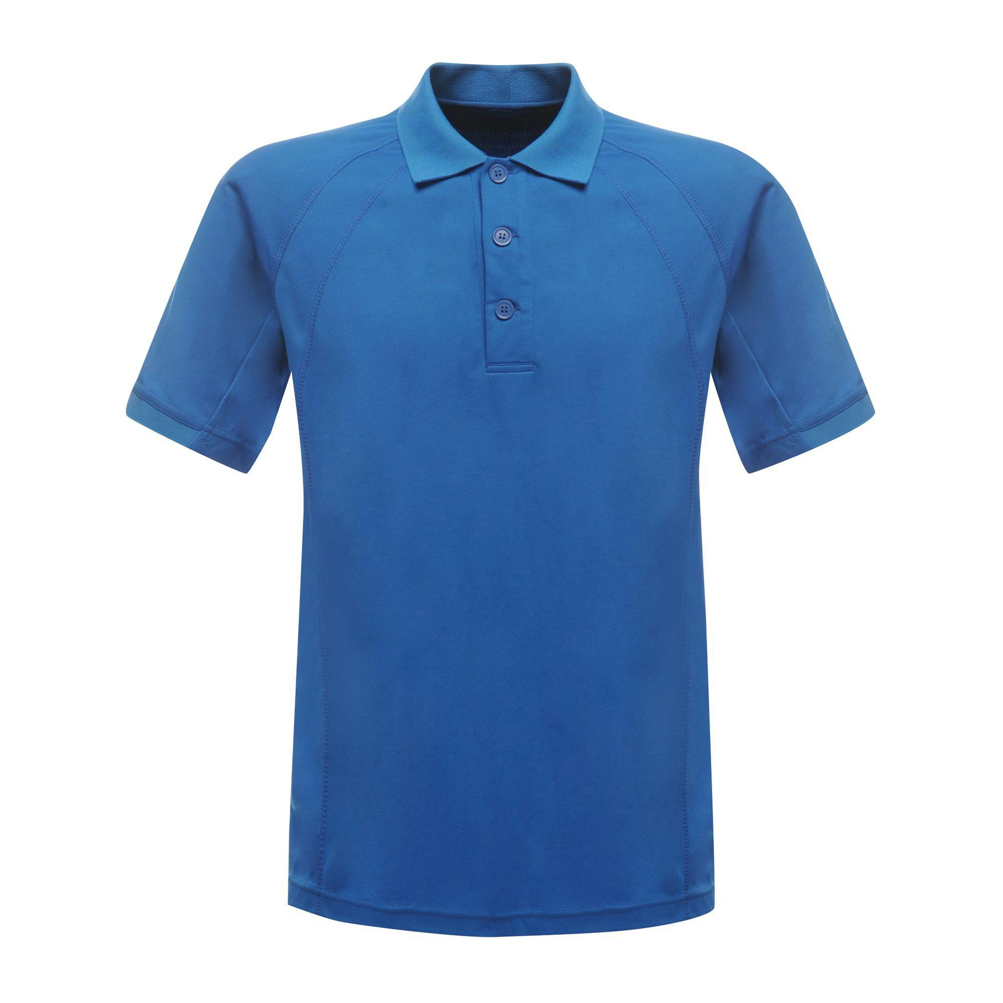 Regatta Men's Blue Professional Coolweave Short Sleeve Polo Shirt - Oxford - Oxford - 3XL - 100% Polyester