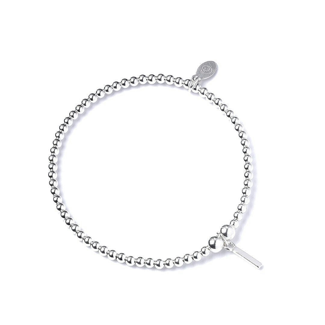 Mylee London Silver Letter Initial Sterling Ball Bead Bracelet - Yes - I