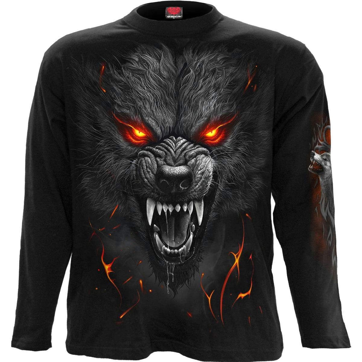Spiral Direct Black Darkest Fear - Longsleeve T-Shirt - Xl