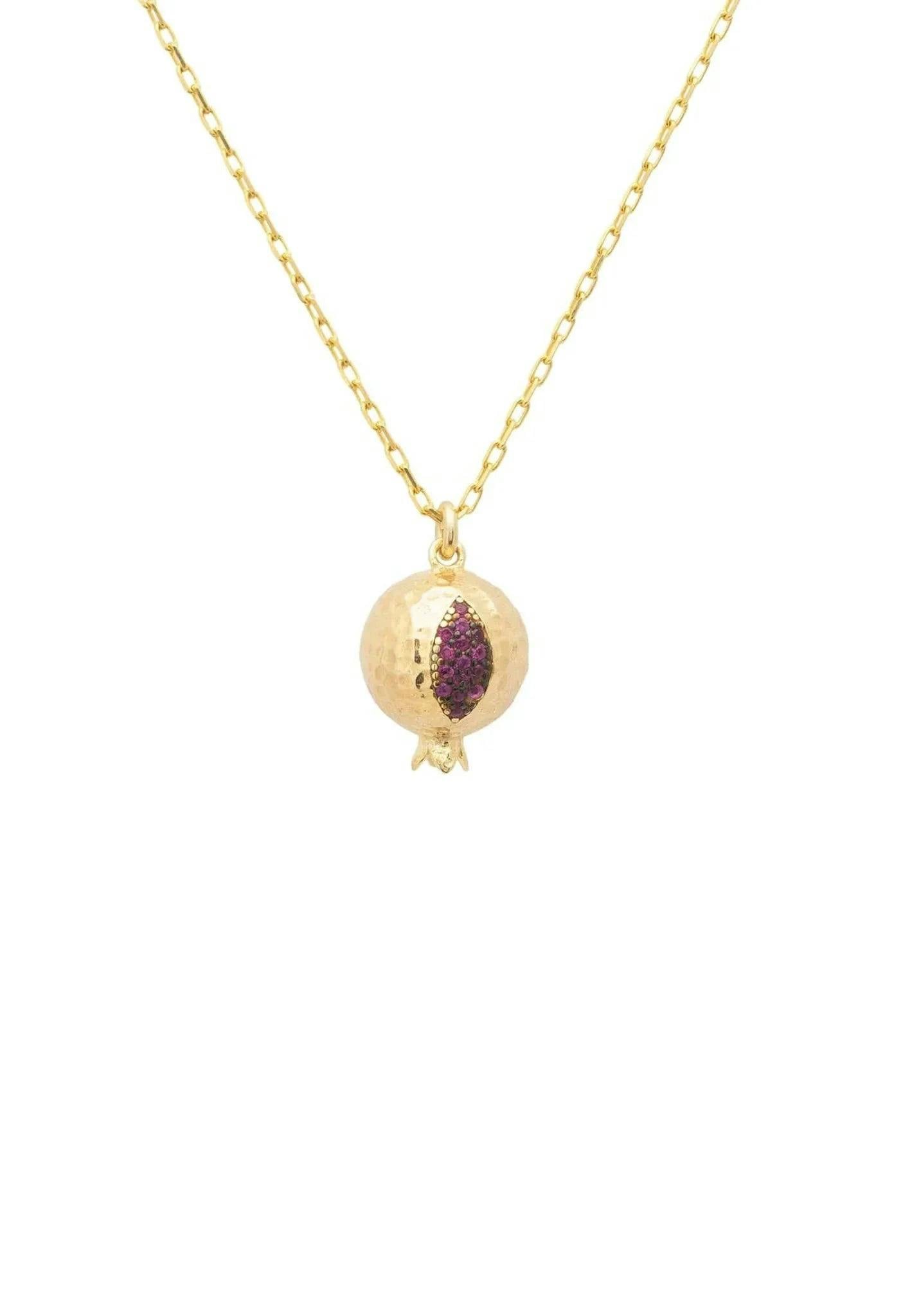 Latelita Gold Pomegranate Charm Necklace