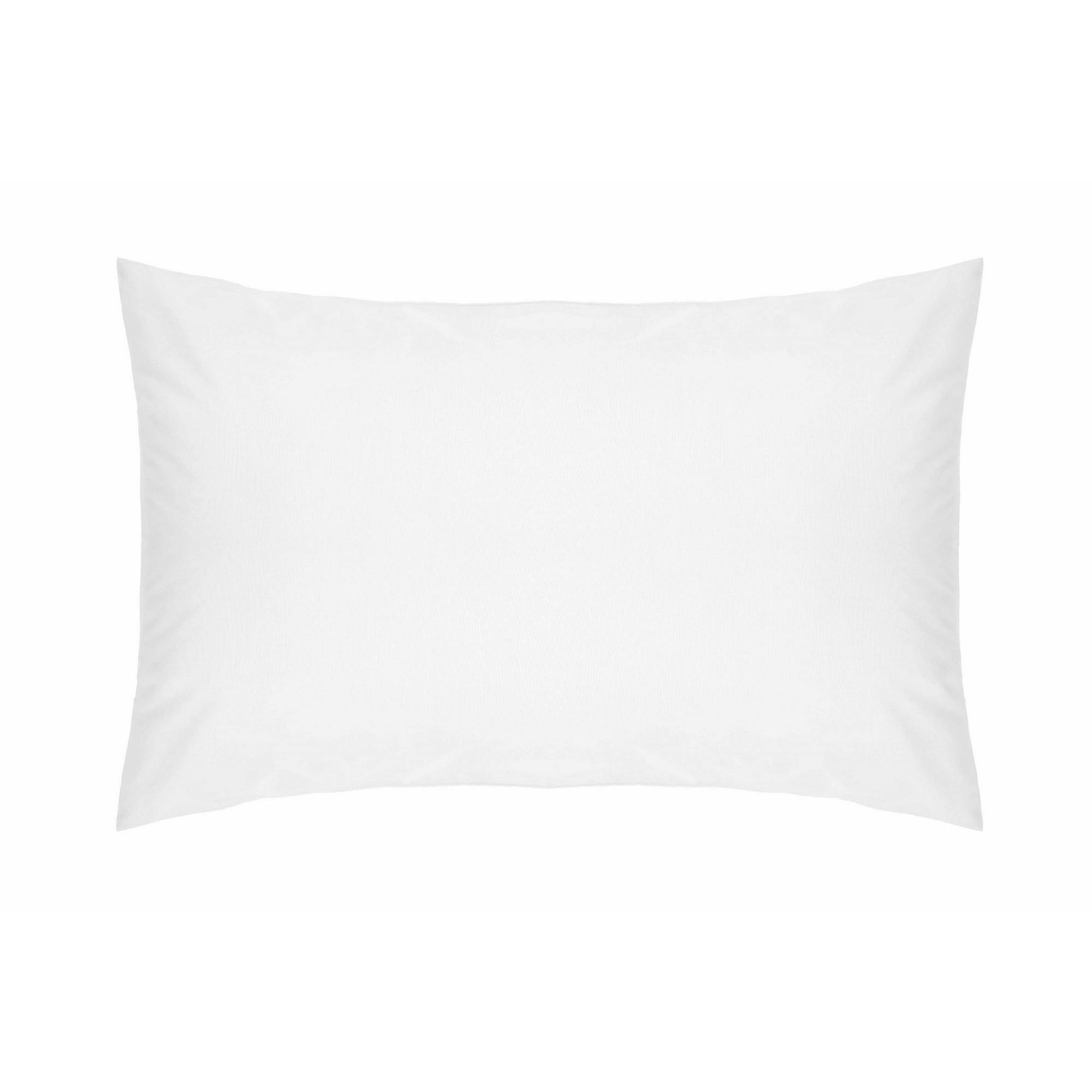Belledorm White Easycare Percale Housewife Pillowcase - One Size - 50% Cotton/50% Polyester