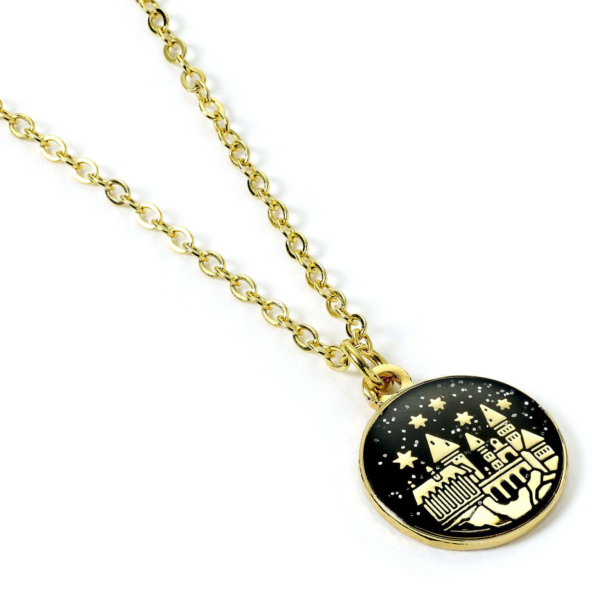 The Carat Shop Gold Harry Potter Tone Hogwarts Castle Necklace