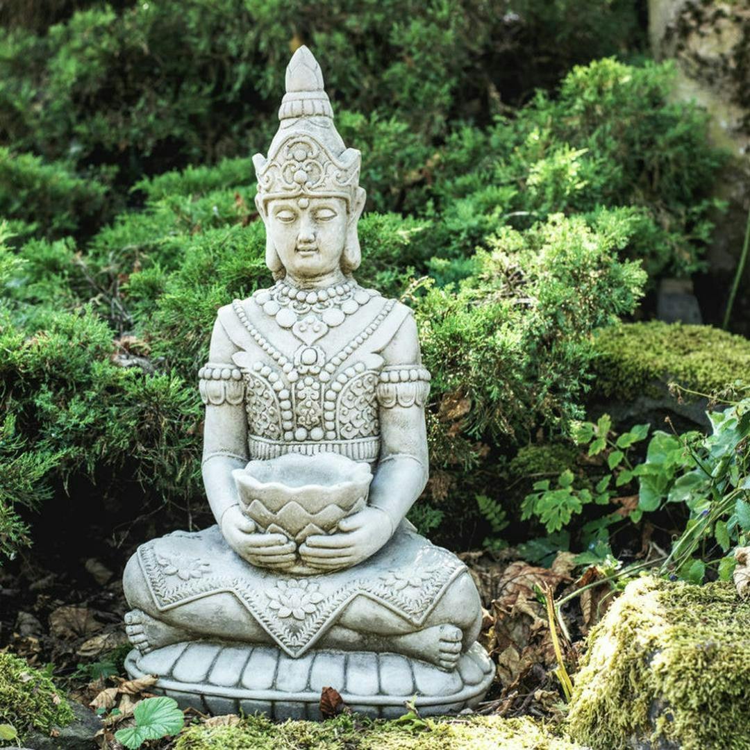 Rackhams Medium Sized Sitting Lotus Thai Buddha Statue