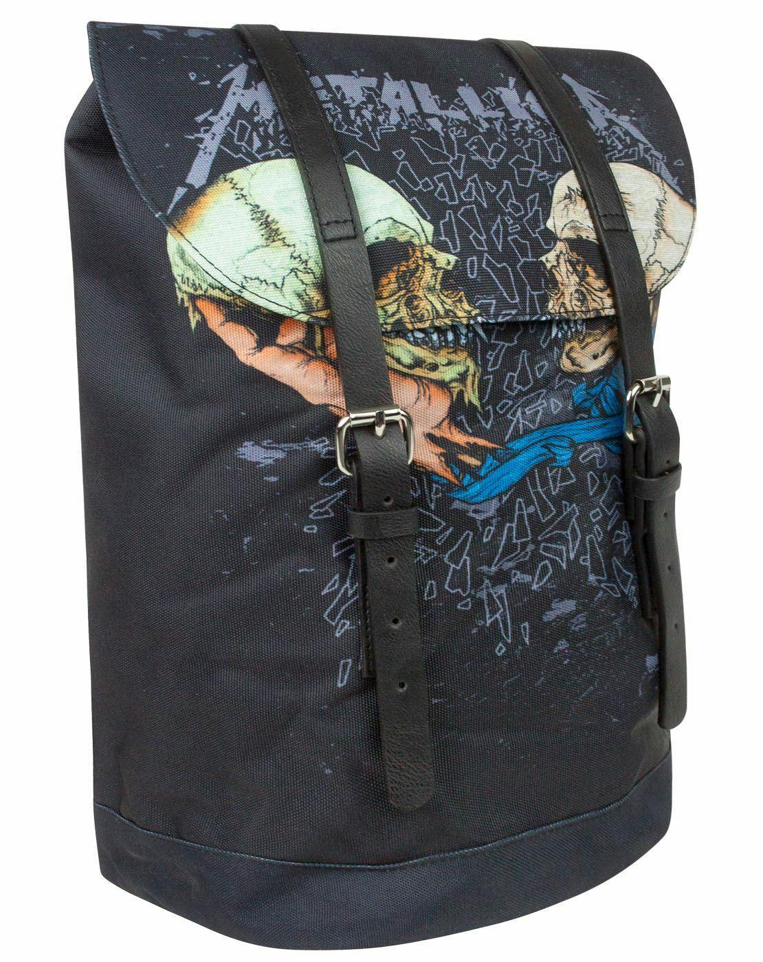Vanilla Underground Unisex Black Rock Sax Metallica Backpack (One Size)