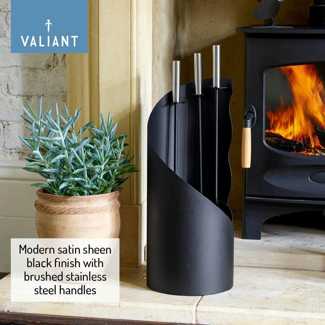 Valiant Black Durham - Concealed Companion Set - Fireside Durham Companion Tool Set