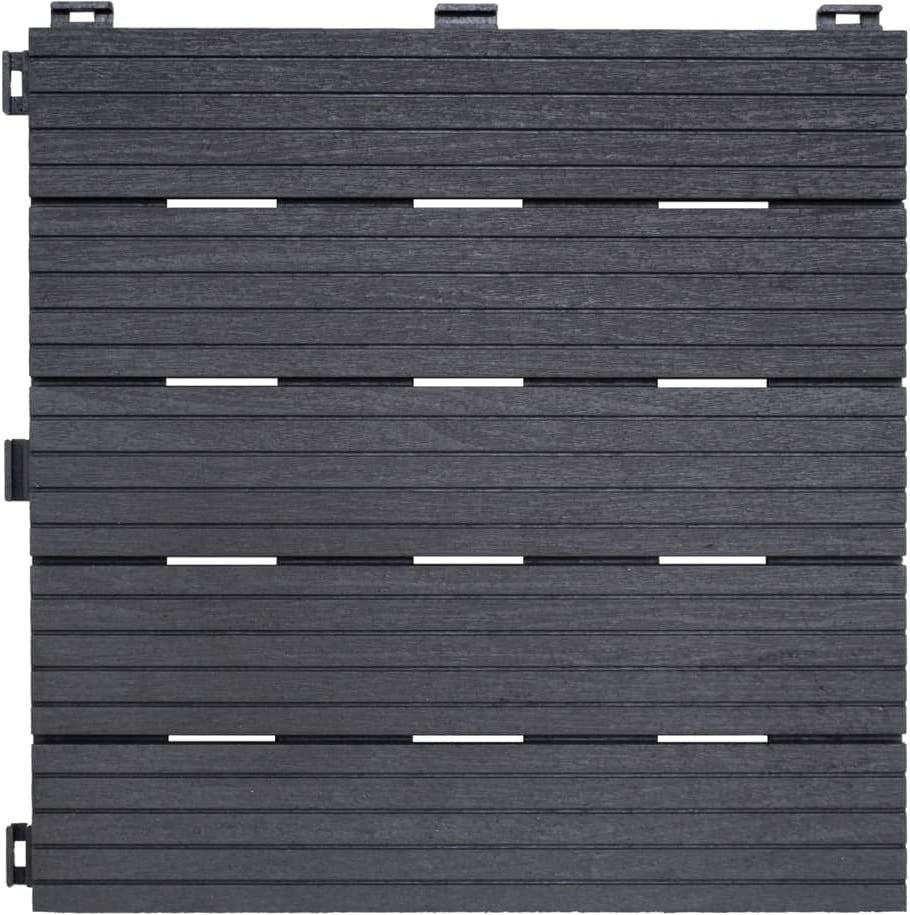 Nicoman Dark/Grey Cosmo Garden Patio Cosmopolitan Decking Tiles - 1 Tile (Sample)