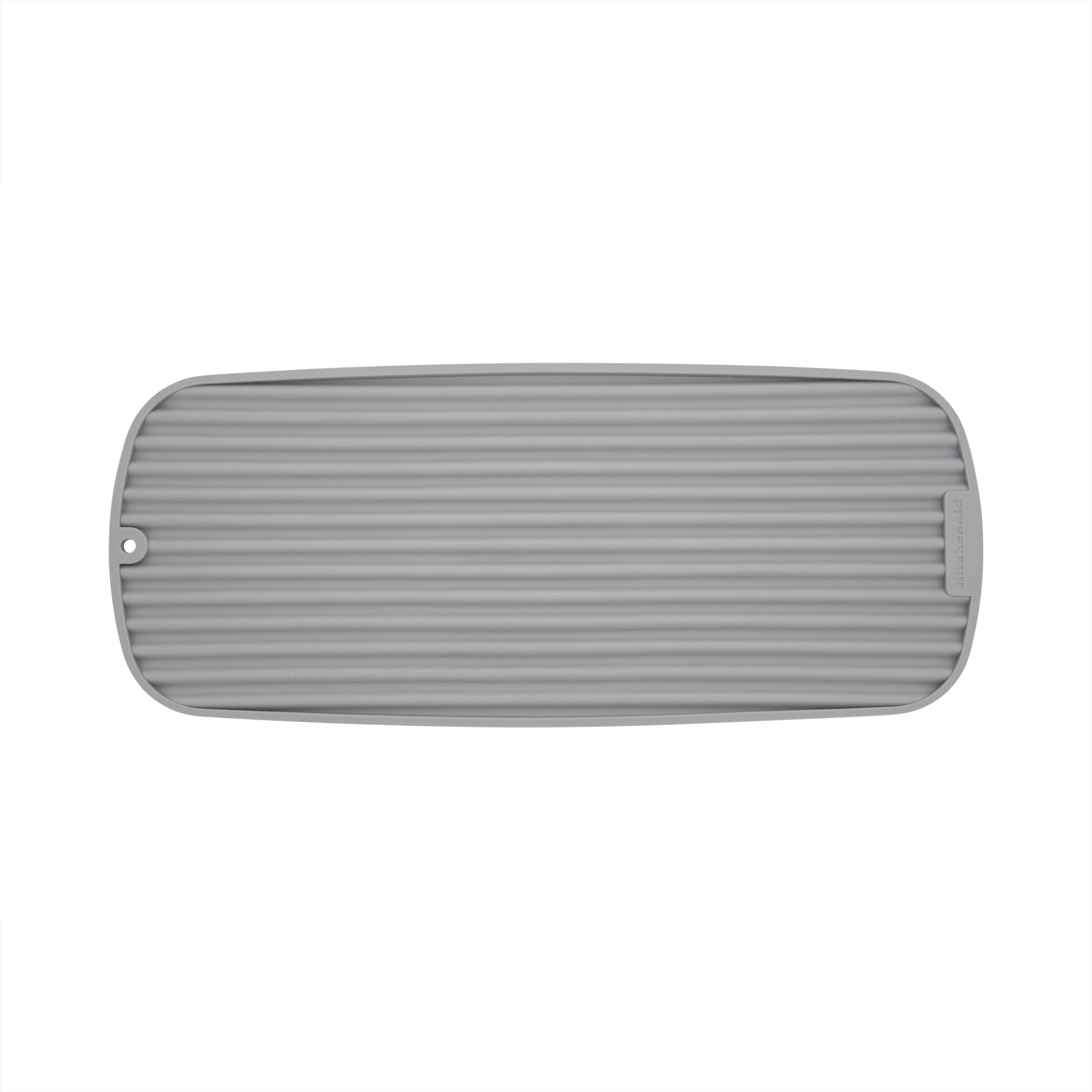 Rackhams Grey Slim Drying Mat - Plastic - Dish Drainer