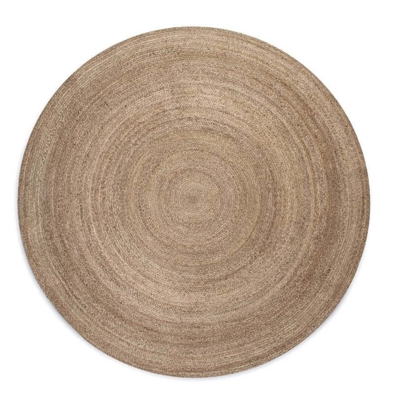 Hanse Home Grey/Brown Braided Jute Rug Round Rangpur Natural - Ø 200 Cm