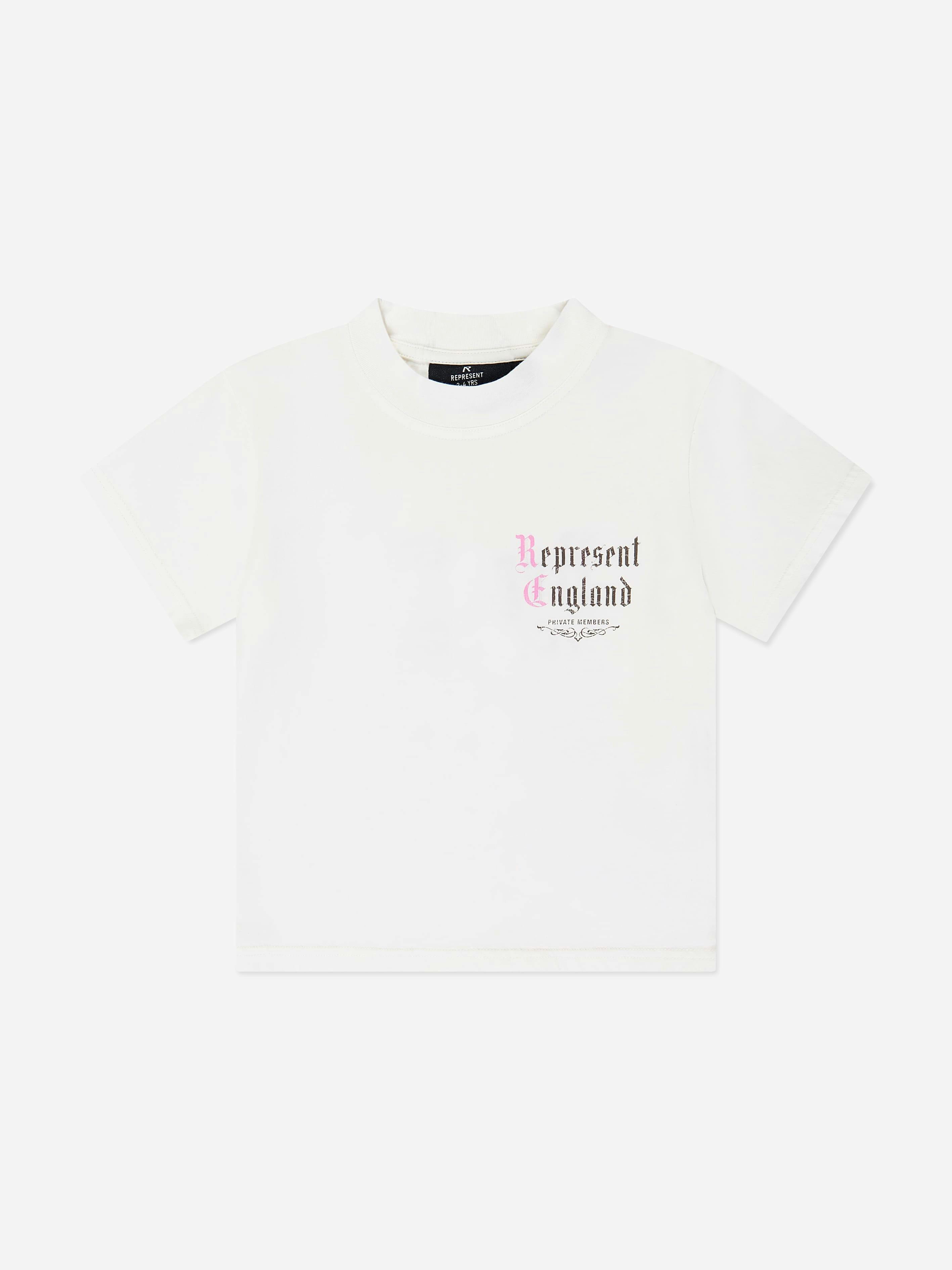 Represent Ivory Kids Mini Private Members T-Shirt In - 3 - 4 Yrs
