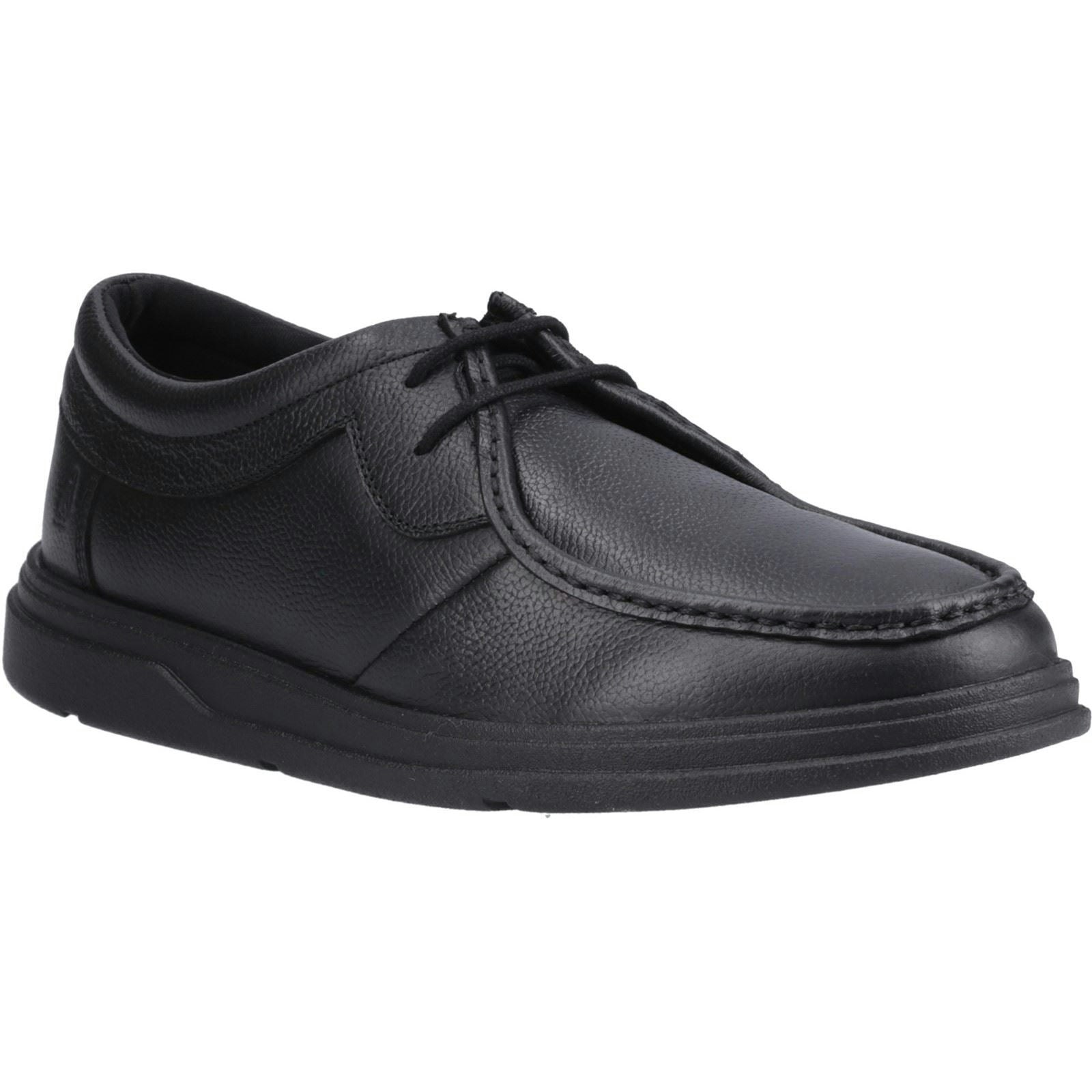 Hush Puppies Boys Black Ronan Mocc Leather 'S Moccasins Shoes - Size 5