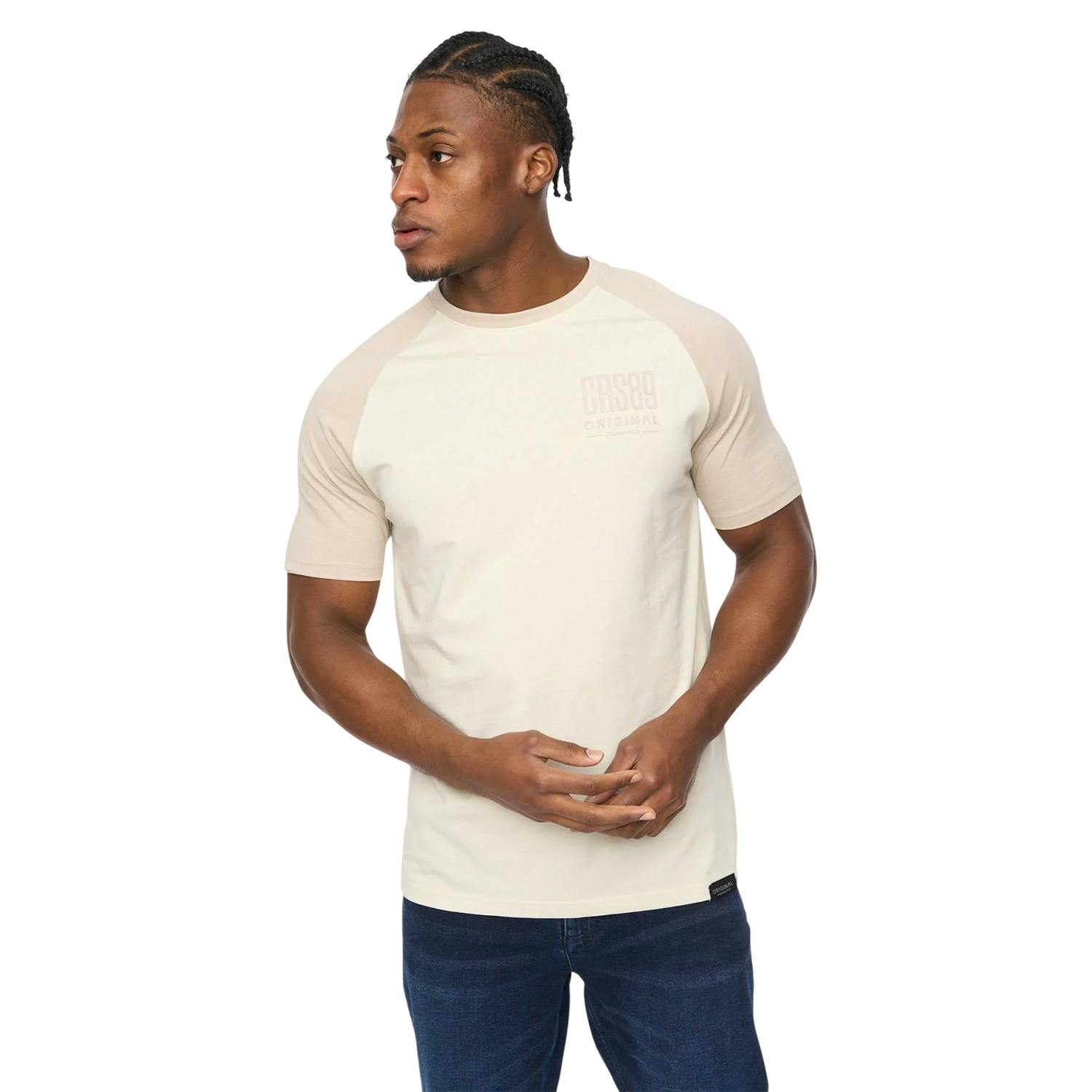 Crosshatch Men's Bretsby T-Shirt - Neutral - S - Neutral - 100% Cotton
